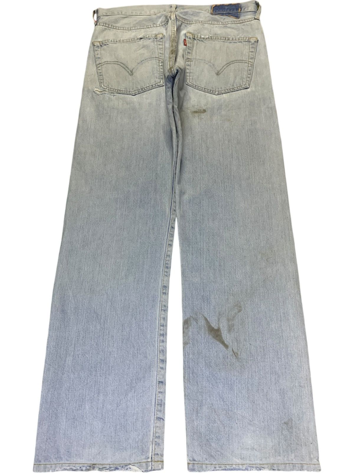 Levi's SALES🔥Vintage 90s Levis 501 Faded Wash Ripped Loose Jeans Size US 32 / EU 48 - 2 Thumbnail