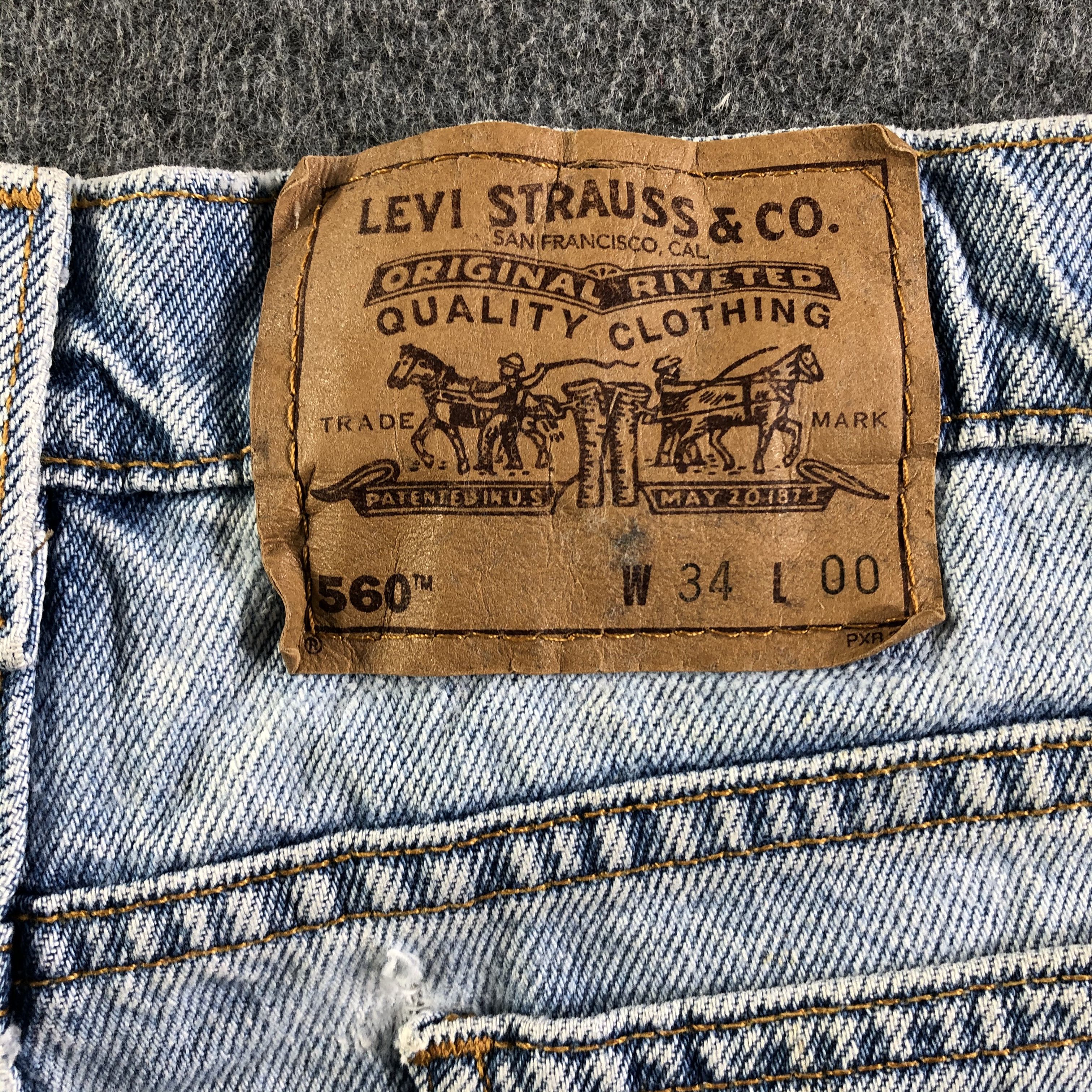 Levi's Vintage Light Wash Levis 560 Jeans-J4526 Size US 34 / EU 50 - 5 Thumbnail