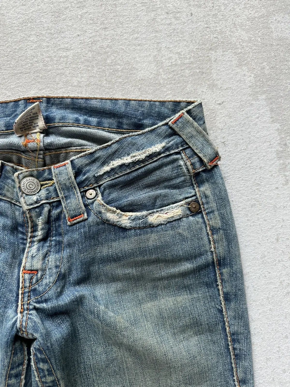 True Religion FLARED 🔥Vintage TRUE RELIGION Jean JOEY Ripped Denim Pants Size US 29 - 4 Thumbnail