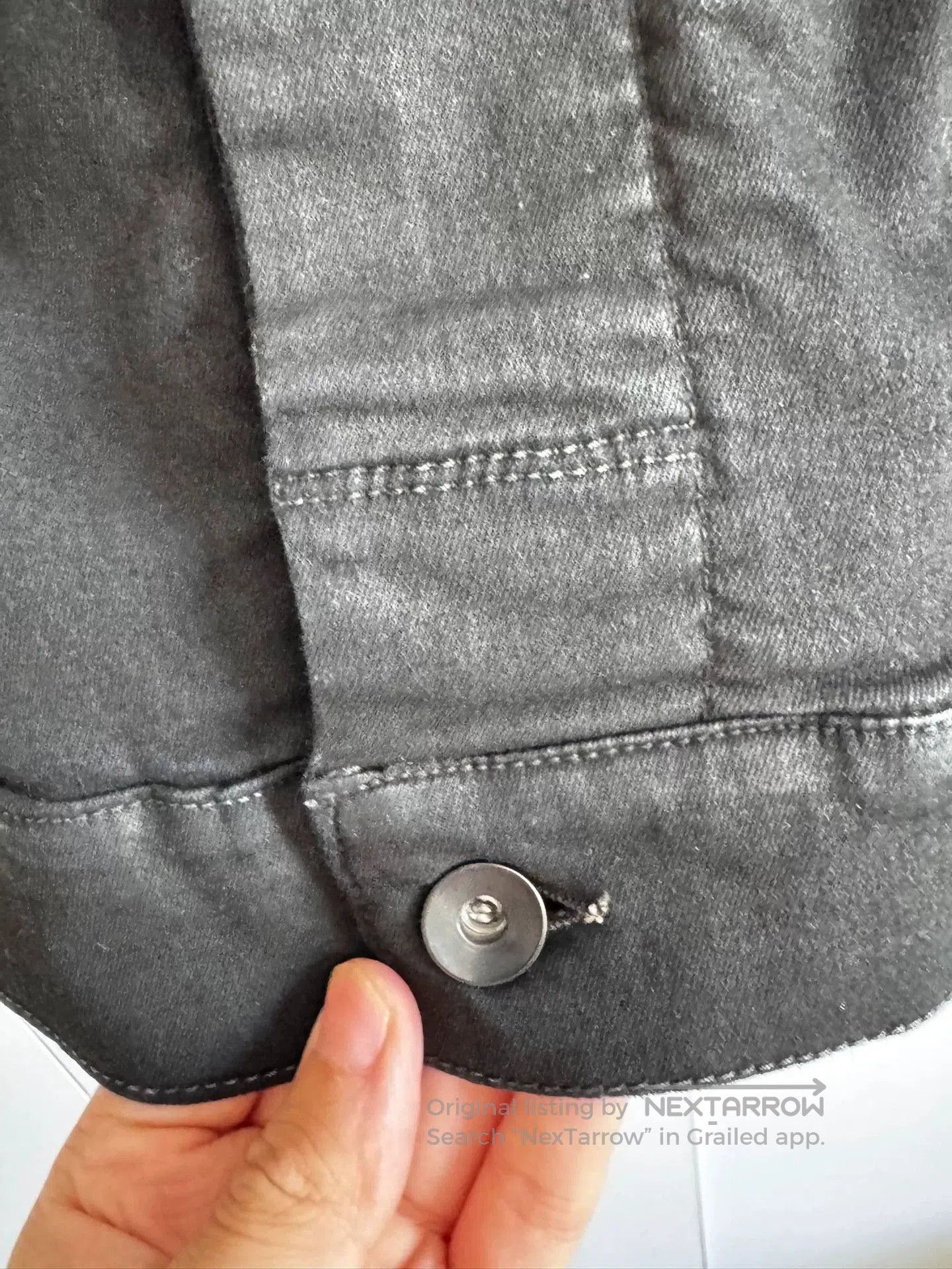 Rick Owens Rick Owens Men's Leather Panel Denim Jacket. Size US S / EU 44-46 / 1 - 6 Thumbnail