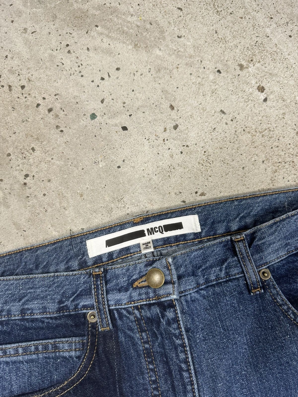 McQ Alexander McQueen Alexander McQueen MCQ Patchwork Jeans Denim Pants Size US 29 - 9 Thumbnail