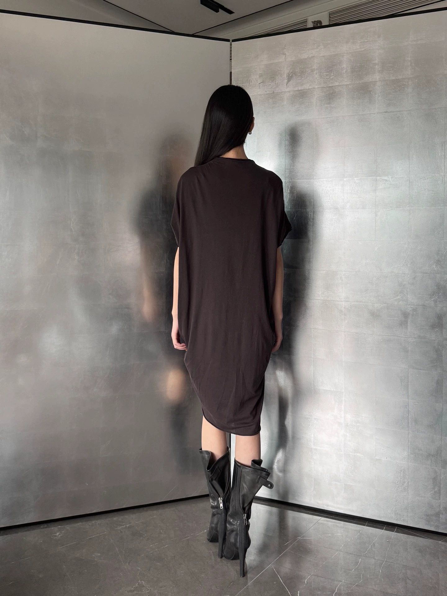 Vintage Italian Drop-Shoulder Irregular Double-Layer Dress Size S Size S / US 4 / IT 40 - 7 Thumbnail