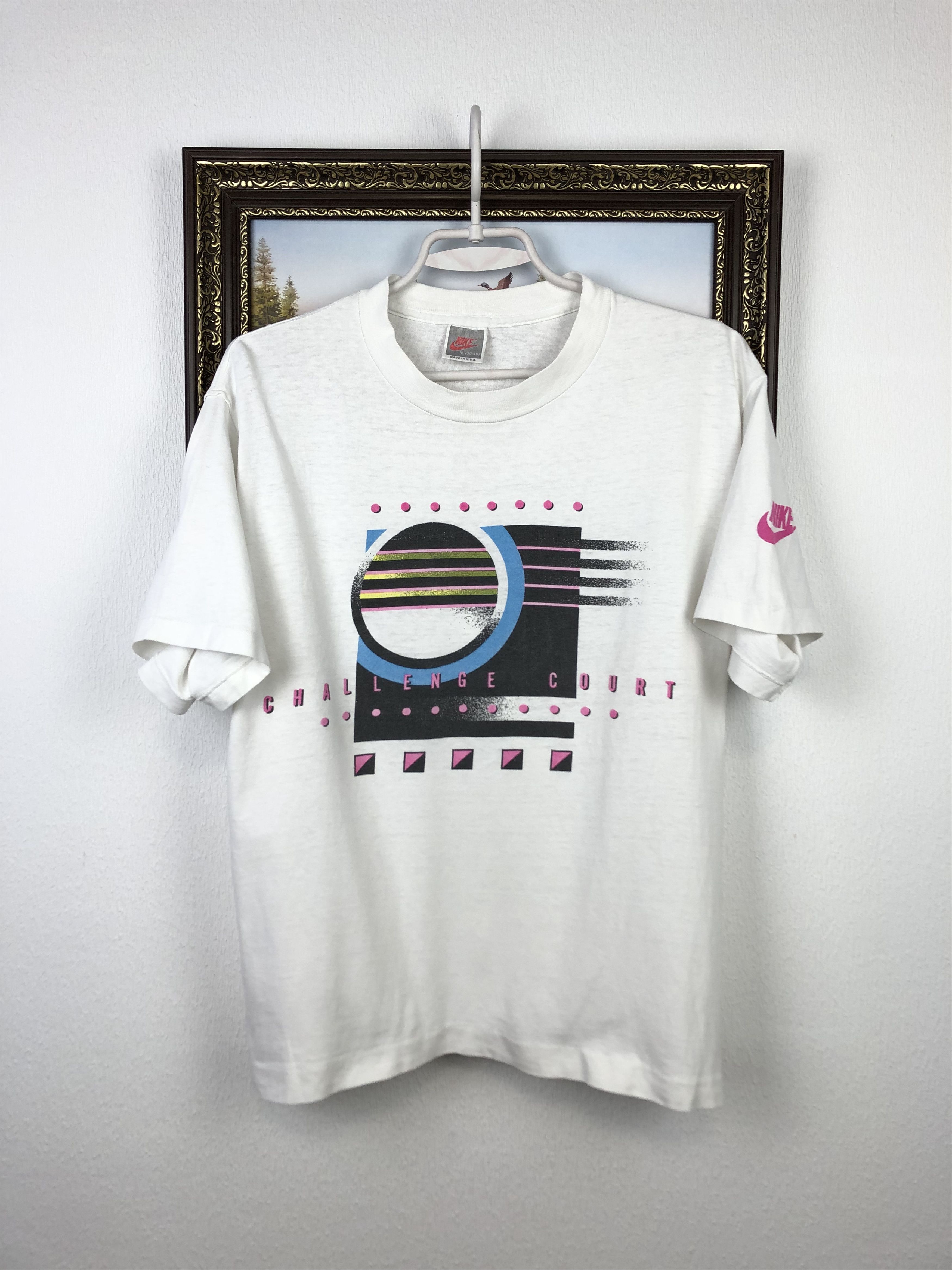 Vintage Nike Challenge Court Agassi Tennis Shirt Jersey