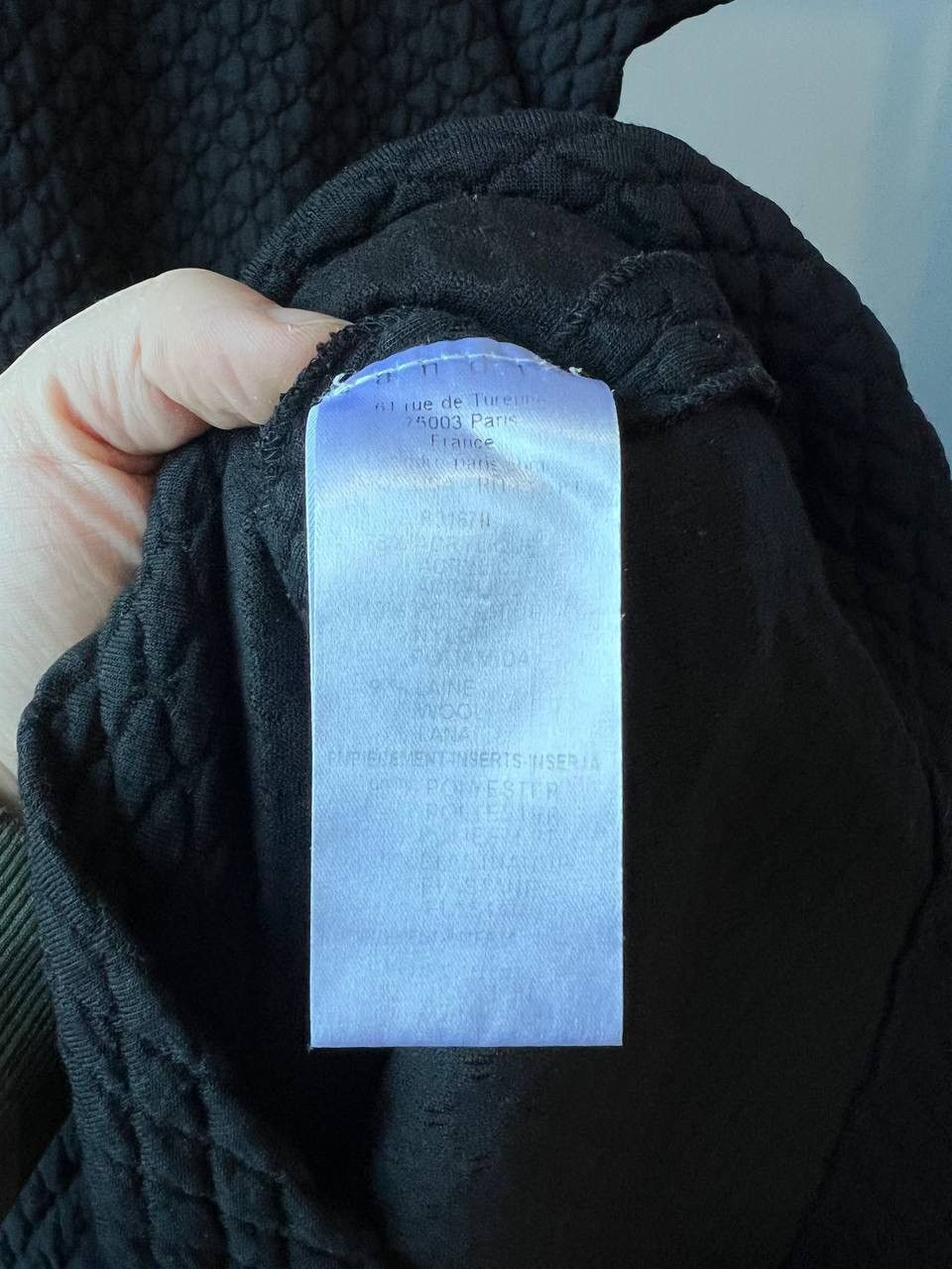 Sandro SANDRO PARIS QUILTED BLACK SOLID CASUAL DRESS WOMEN SIZE 1 Size XS / US 0-2 / IT 36-38 - 7 Thumbnail