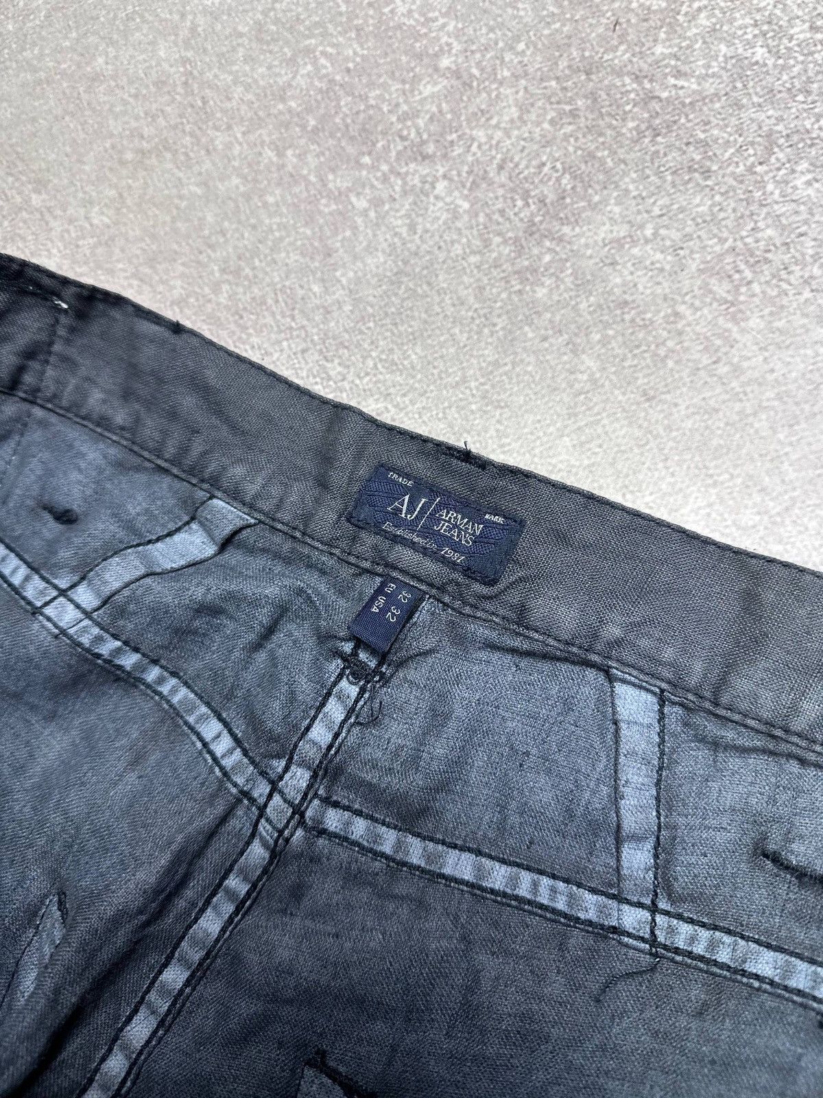 Armani Armani Hidden Jungle Linen Pants 32 Gray Mens Size US 32 / EU 48 - 8 Thumbnail