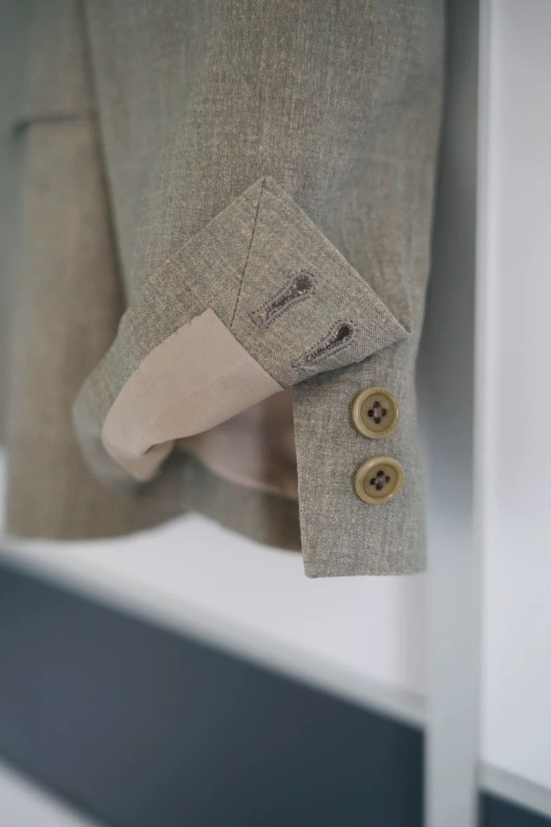 Yohji Yamamoto Yohji Yamamoto Yohji Yamamoto Grey Suit Blazer Size 4 Size US M / EU 48-50 / 2 - 4 Thumbnail