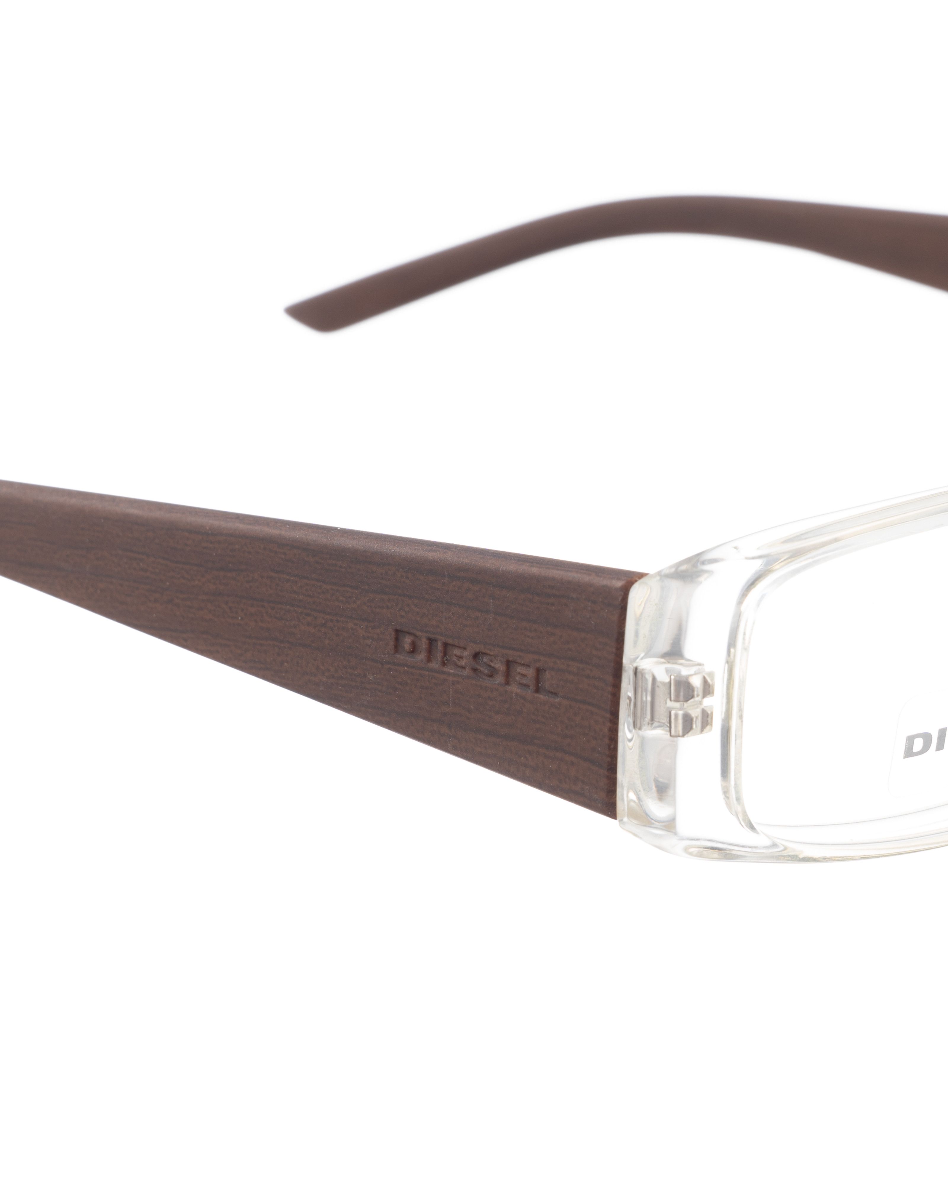 Diesel Diesel 00s Transparent Clears Glasses with Brown Temples Size ONE SIZE - 3 Thumbnail