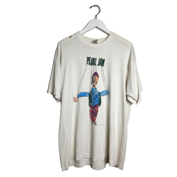 Vintage 1994 Pearl Jam Freak Shallow Puppet Concert Tour T Shirt
