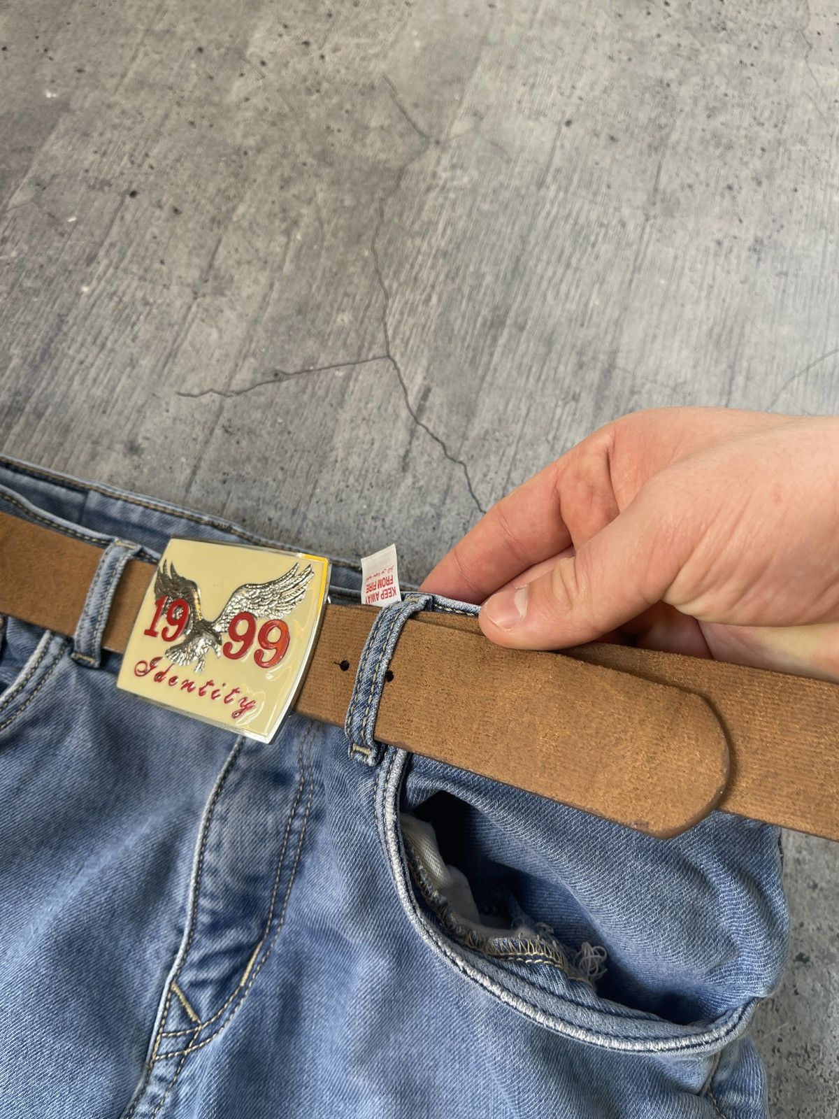 Japanese Brand × Vintage Vintage Rhinestones y2k Belt BB Simon Style 1999 belt Size ONE SIZE - 4 Thumbnail
