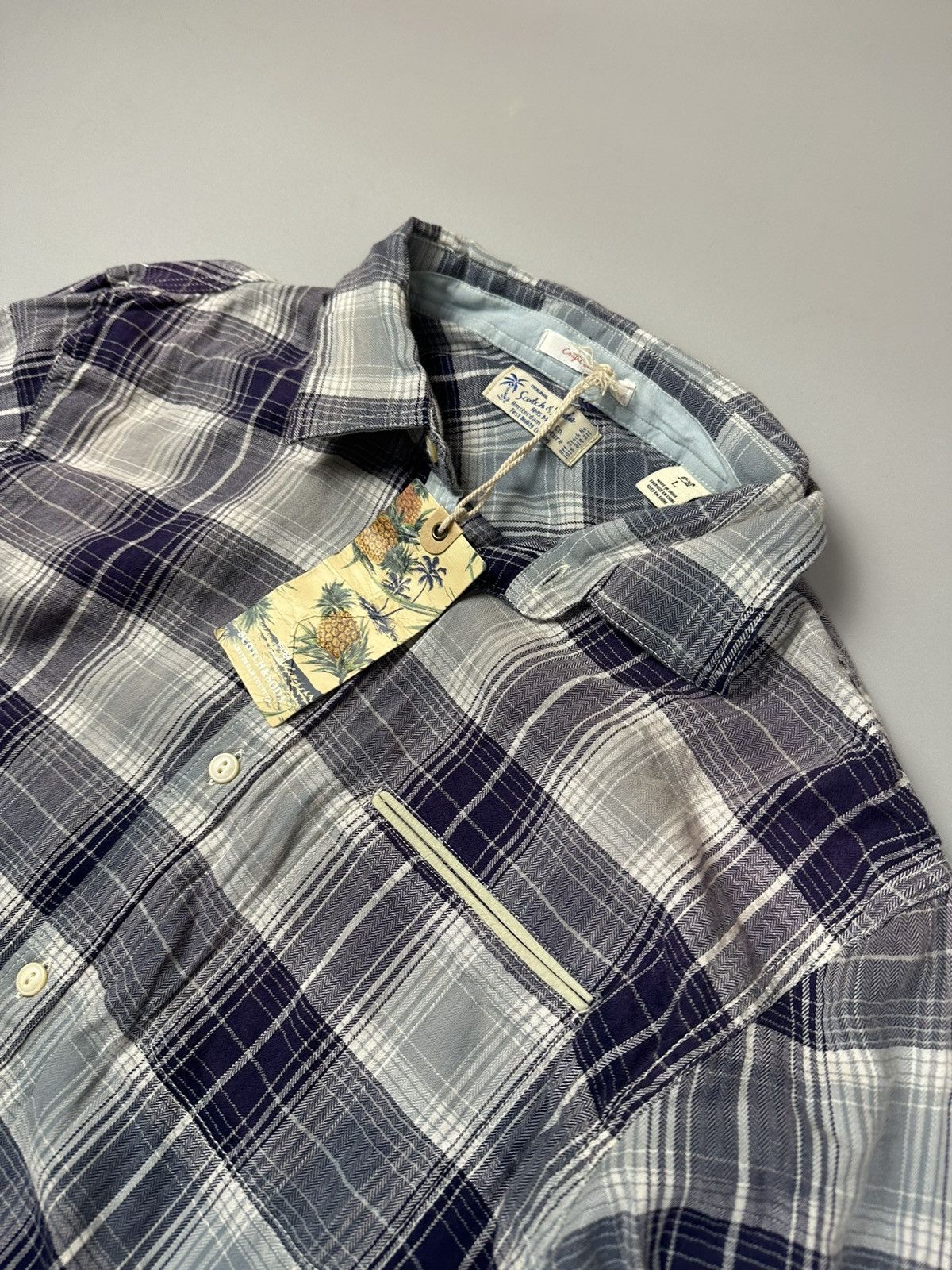 Scotch & Soda Scotch&soda thin check button shirt blue Size US L / EU 52-54 / 3 - 3 Thumbnail