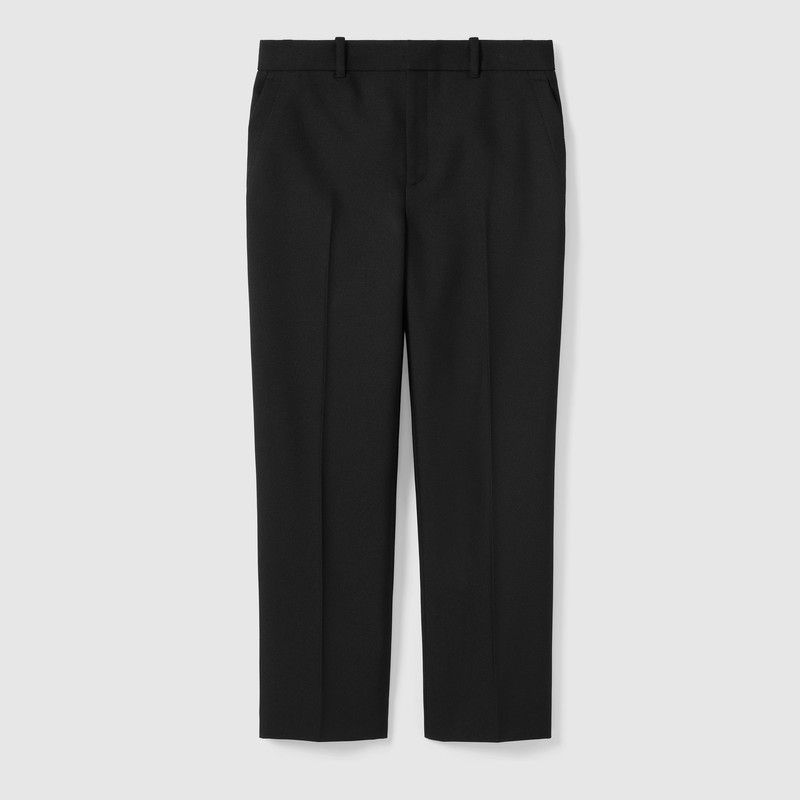 Gucci o1B3y1r0426 Fine Drill Pant in Black Size 25" / US 0 / IT 36 - 1 Thumbnail