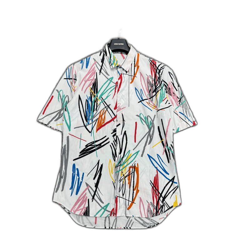 Dior Dior Colorful Striped Short Sleeve Shirt-yf Size US L / EU 52-54 / 3 - 1 Thumbnail
