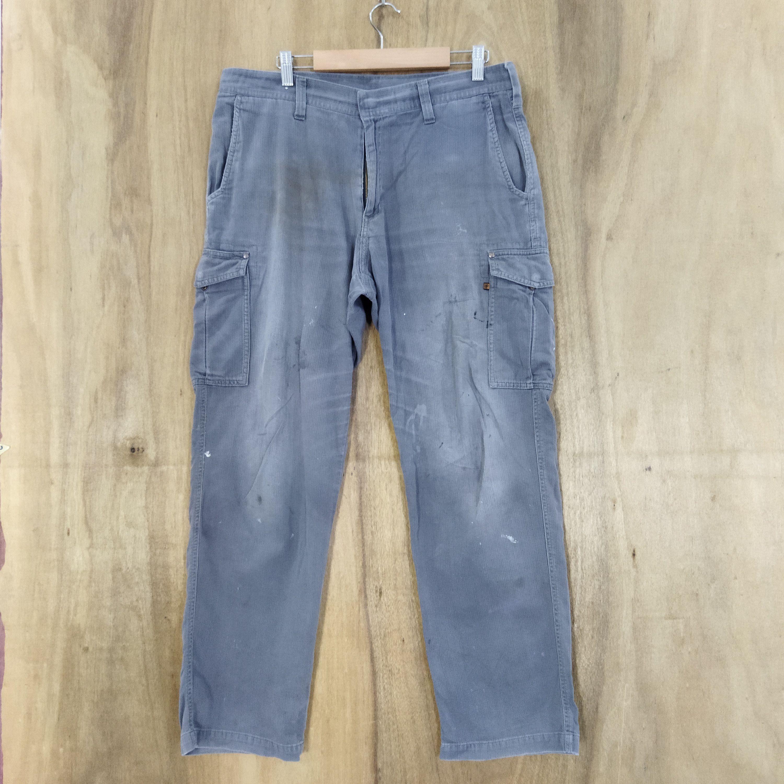 Japanese Brand HOP SCOT FADED GREY CARGO PANTS Size US 34 / EU 50 - 1 Thumbnail