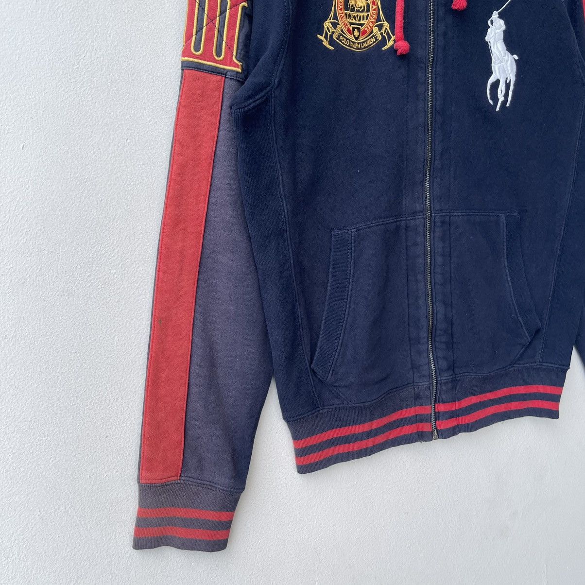 Polo Ralph Lauren Polo Ralph Lauren Big Pony Zip-Up Hoodie - Navy/Red Crest Size US XS / EU 42 / 0 - 6 Thumbnail