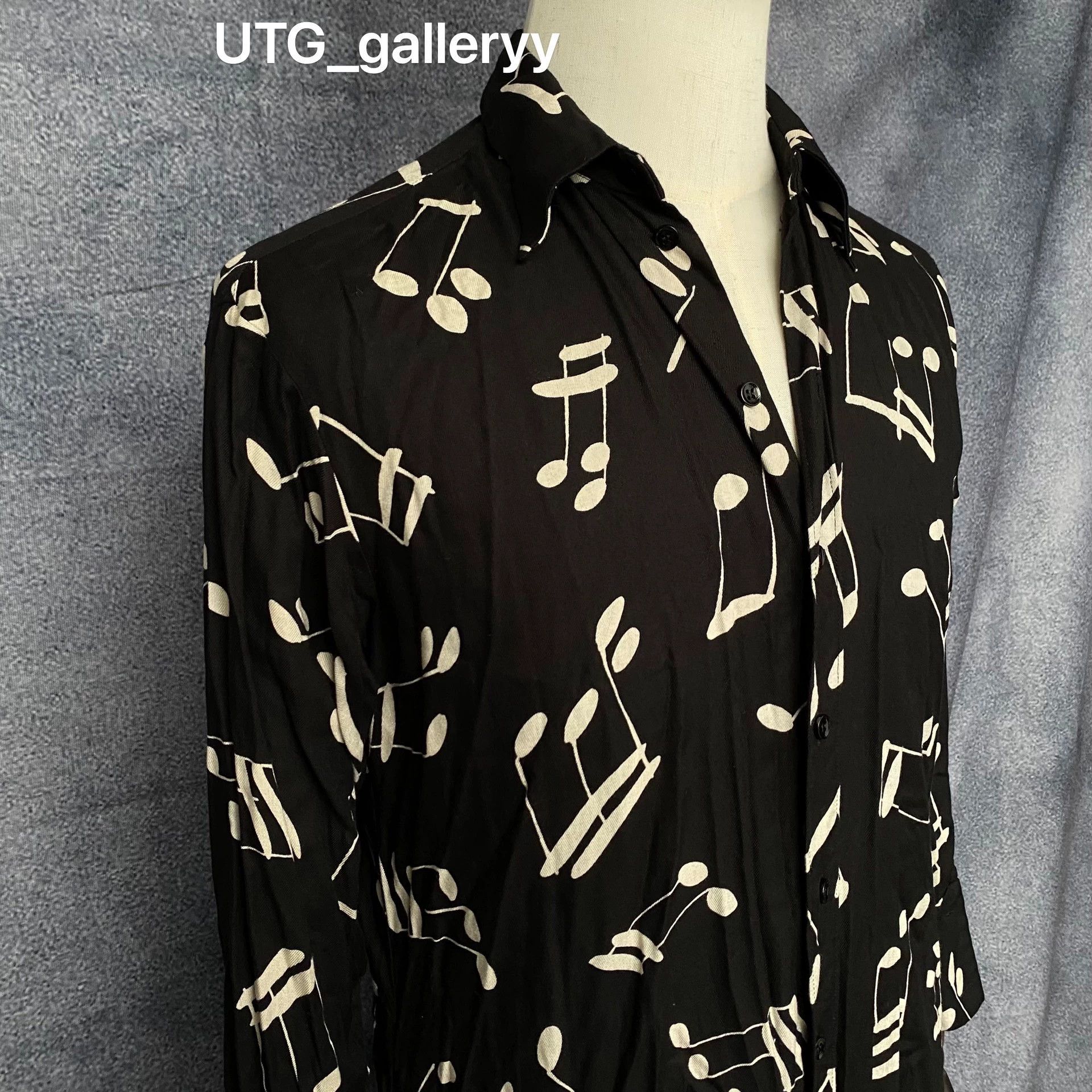 Saint Laurent Paris Saint Laurent SLP Musical Note Shirt Size US M / EU 48-50 / 2 - 3 Thumbnail