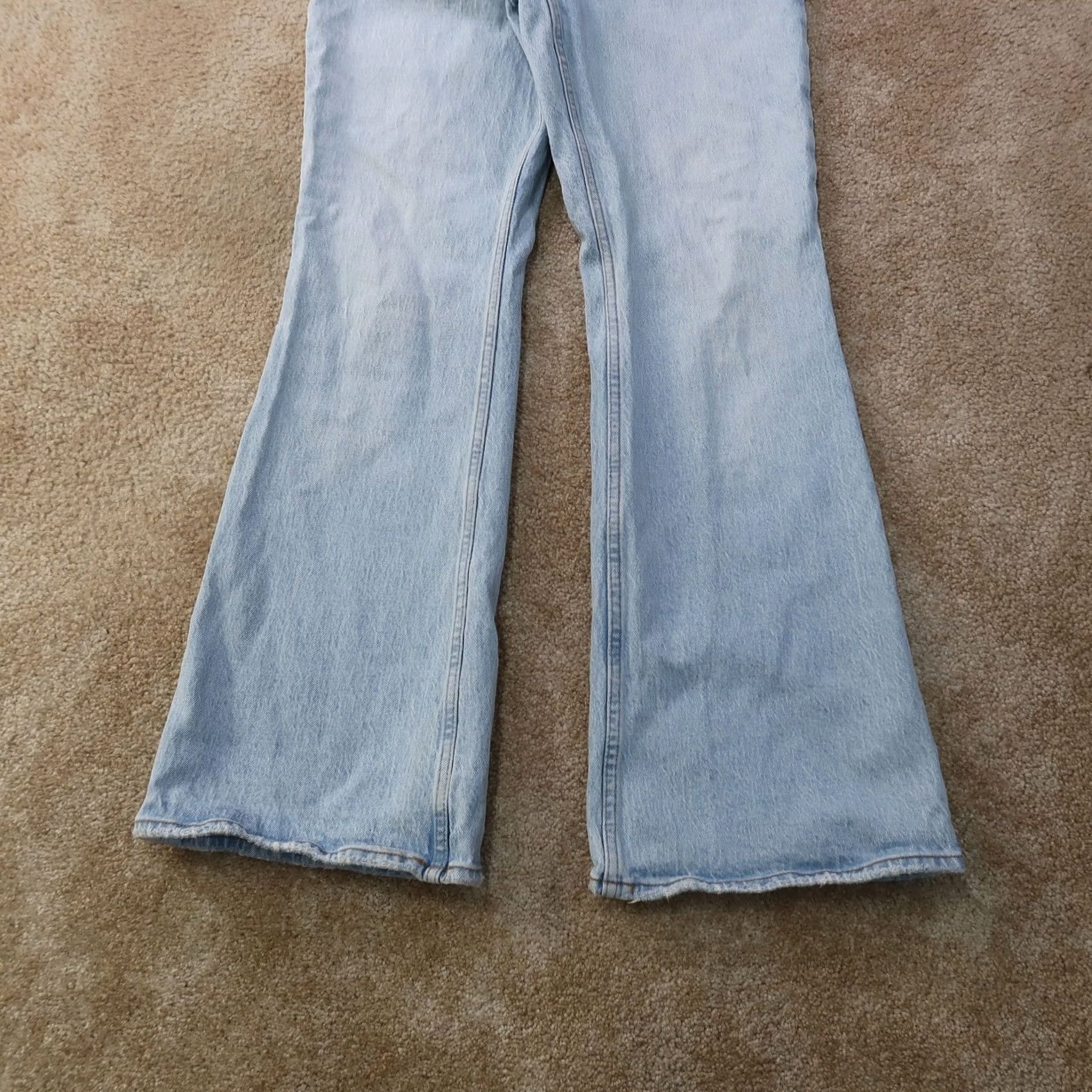 Abercrombie & Fitch Abercrombie & Fitch high rise flare jeans women'S 4/27 blue denim stretch Size 27" / US 4 / IT 40 - 2 Thumbnail