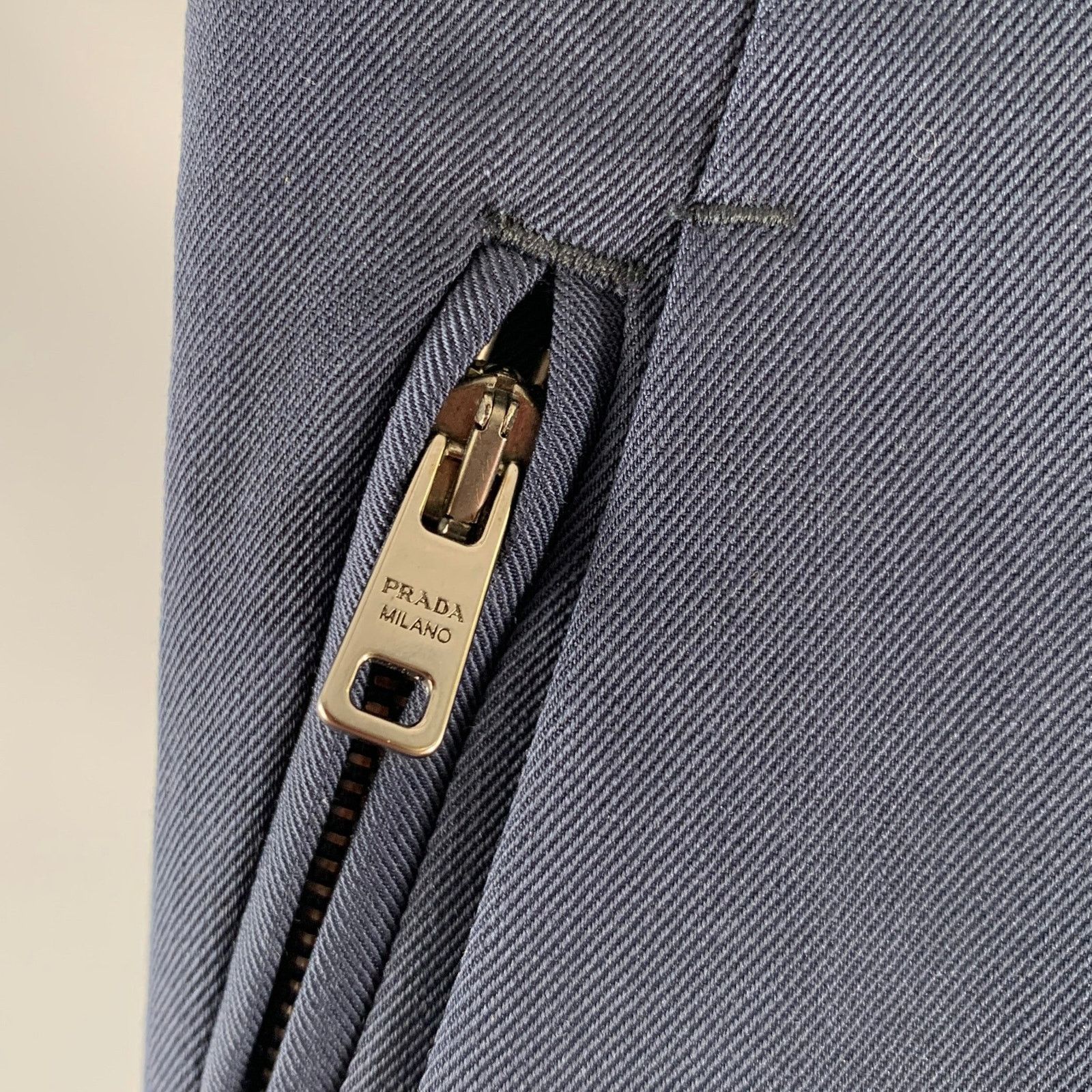 Prada PRADA Size 32 Navy Virgin Wool Blend Pants Size US 32 / EU 48 - 2 Thumbnail