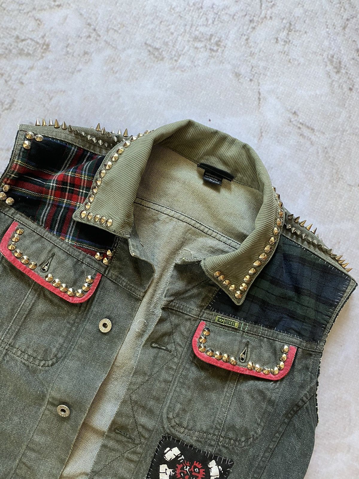 Diesel Punk Diesel Custom Made Denim Vest Size US M / EU 48-50 / 2 - 2 Thumbnail