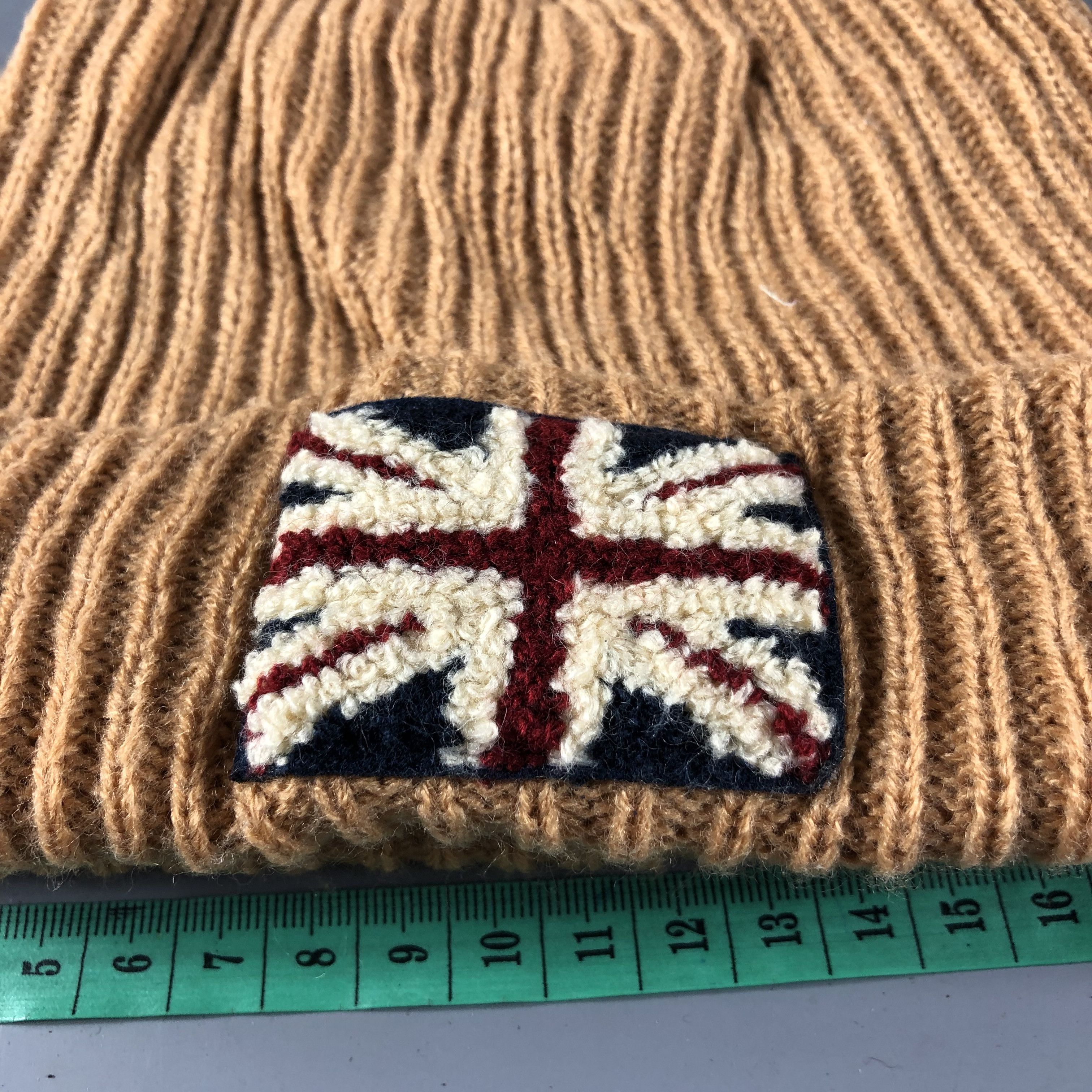 Vintage Union Jack Fisherman Beanie Snowcap Snow Hat B580 Size ONE SIZE - 4 Thumbnail