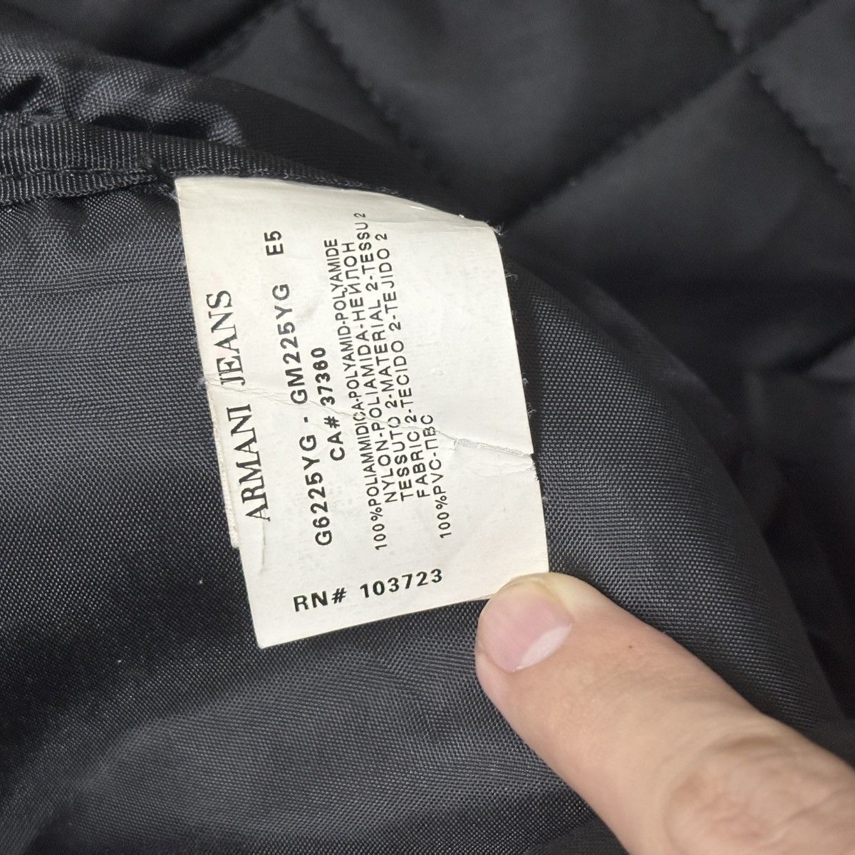 Giorgio Armani 90s Armani Jeans Two-way Bag Size 46 - 13 Thumbnail