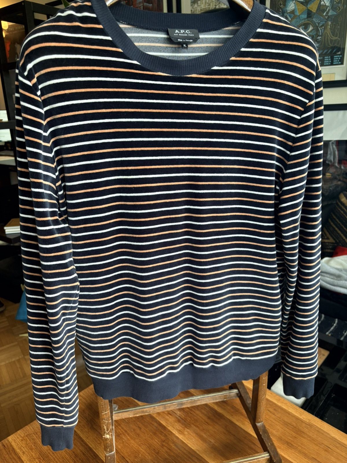 A.P.C. APC Velour Sweater Size US L / EU 52-54 / 3 - 1 Thumbnail