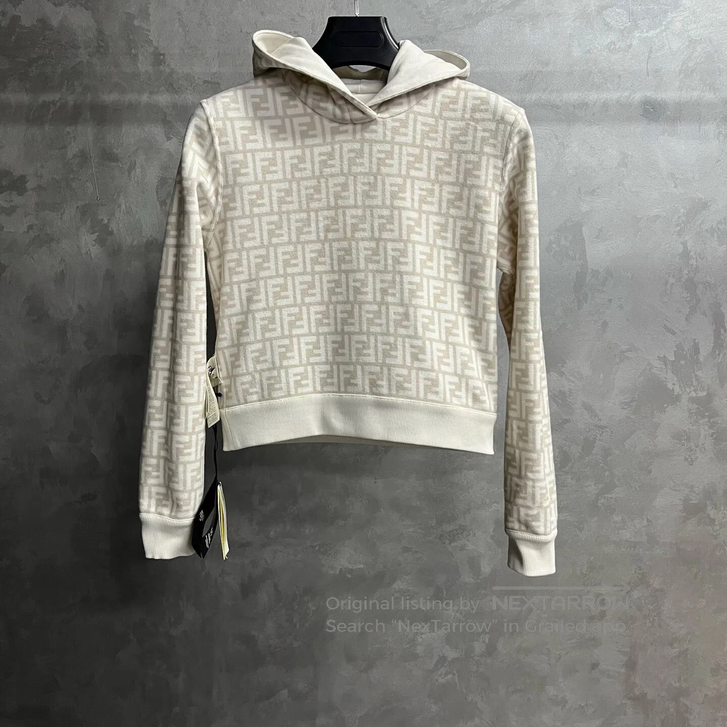 Fendi FENDI Logo-printed hooded casual hoodie| Size XS / US 0-2 / IT 36-38 - 1 Thumbnail