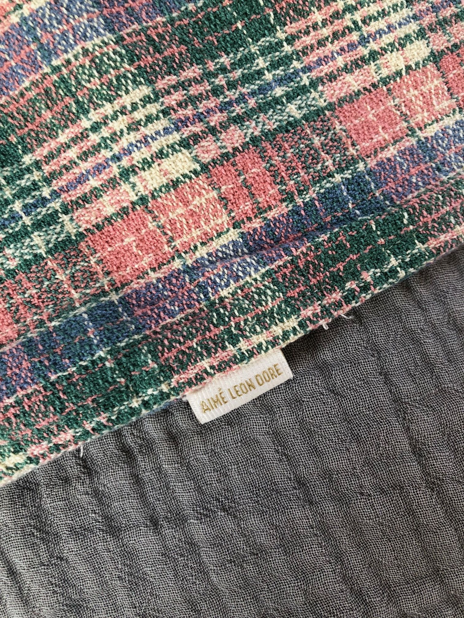 Aime Leon Dore Aime Leon Dore Leisure Shirt Pink Green Plaid XS NWT ALD Size US XS / EU 42 / 0 - 5 Thumbnail