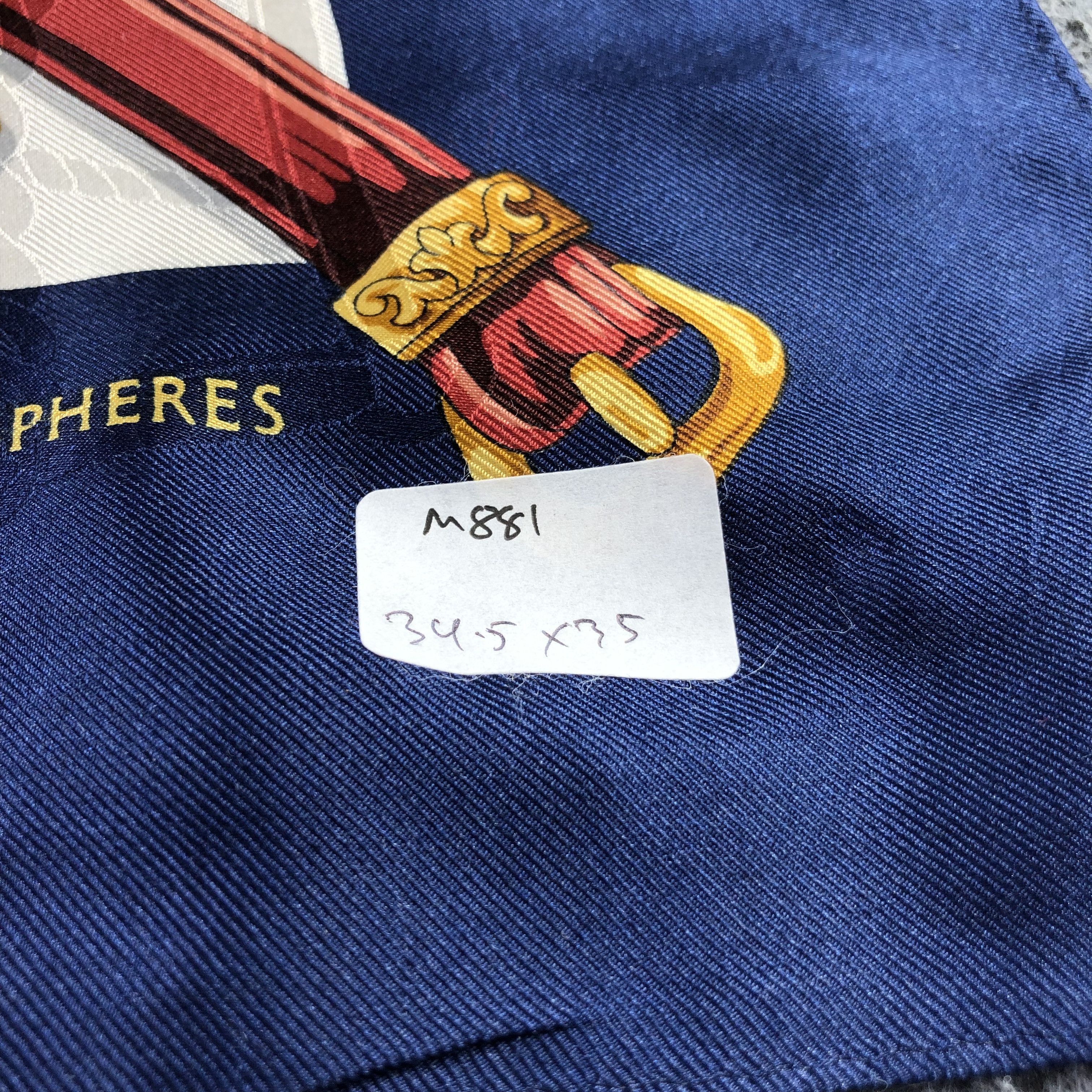 Japanese Brand Hemispheres Luxury Silk Scarf M881 Size ONE SIZE - 7 Thumbnail