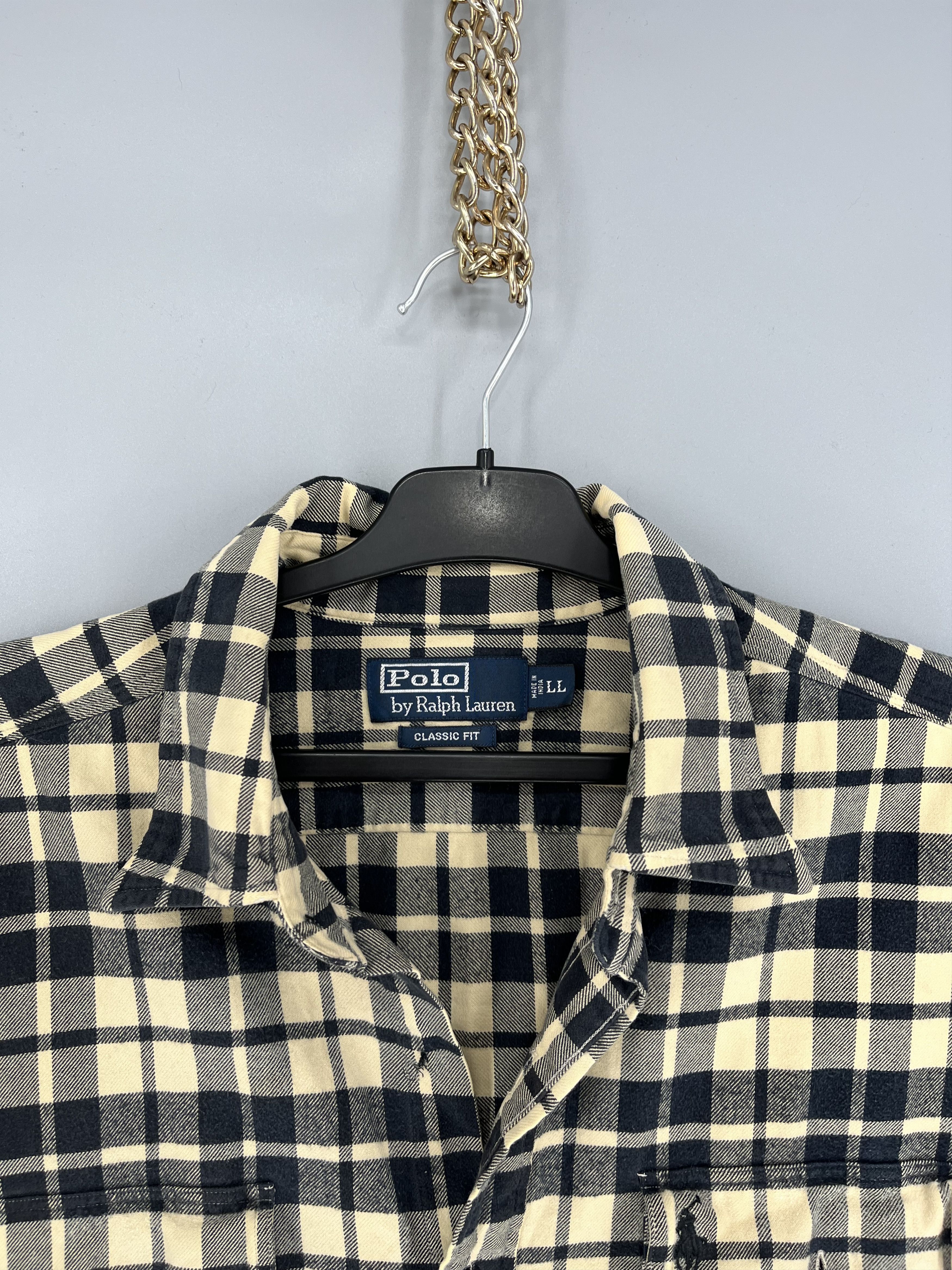 Polo Ralph Lauren Vintage Flannel Polo Raplh Lauren Plaid Shirt Travis style Size US L / EU 52-54 / 3 - 7 Thumbnail