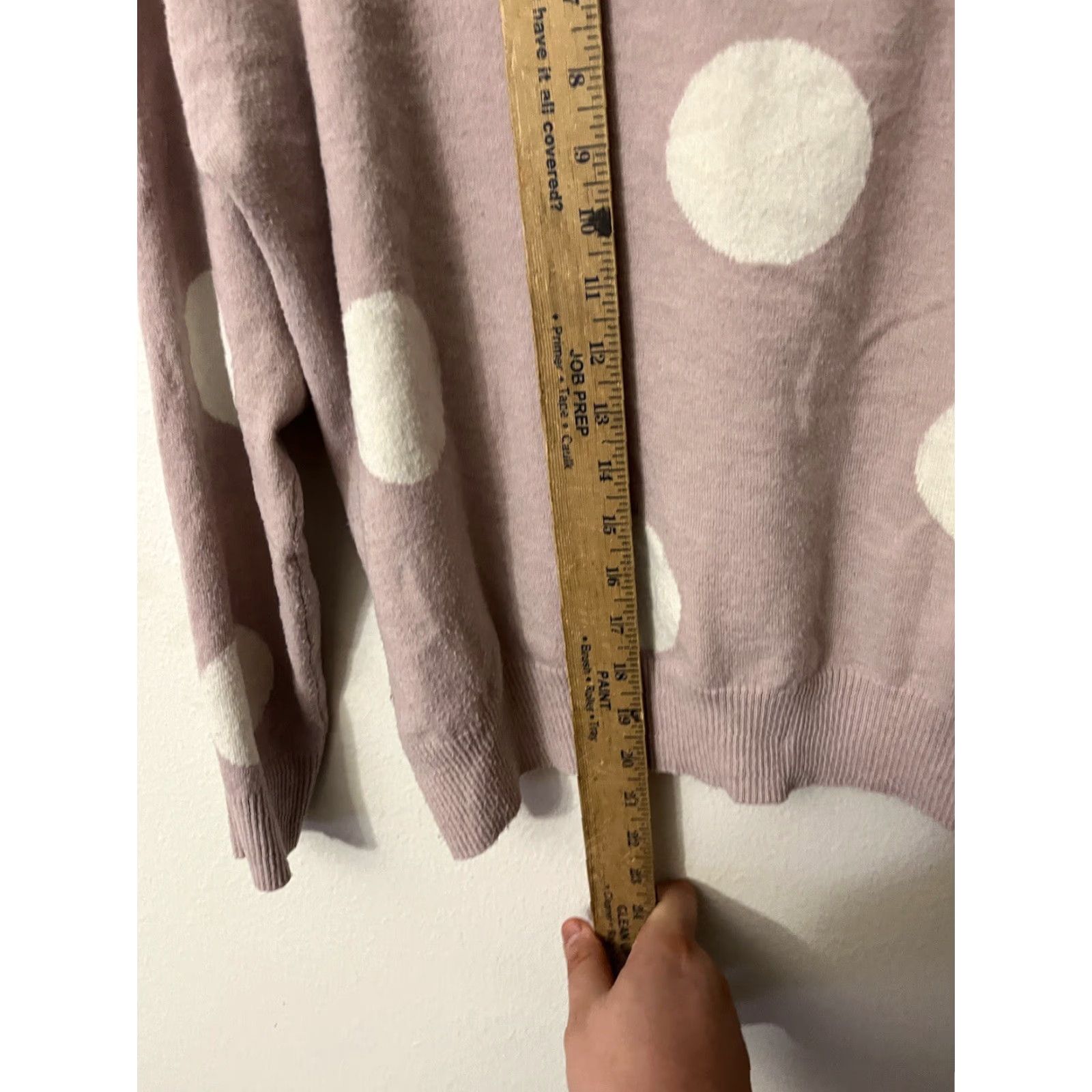 Vintage Tahari Women Sweater Long Sleeve Pullover Pink Polka Dot Crew Neck Size S Regular Size S / US 4 / IT 40 - 4 Thumbnail