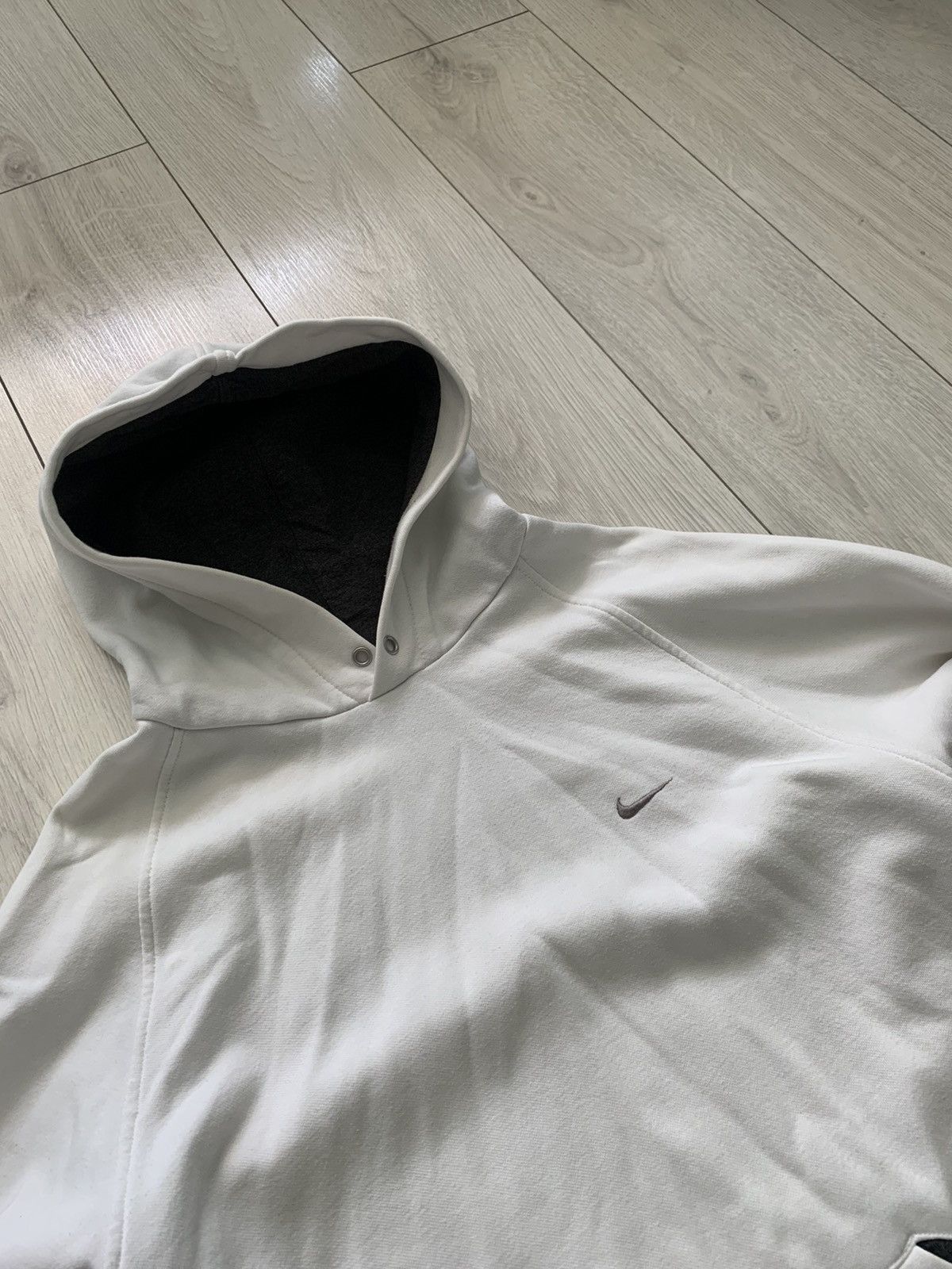 Nike × Nike ACG × Vintage Vintage Nike white hoodie small logo y2k 2000s Size US L / EU 52-54 / 3 - 1 Thumbnail