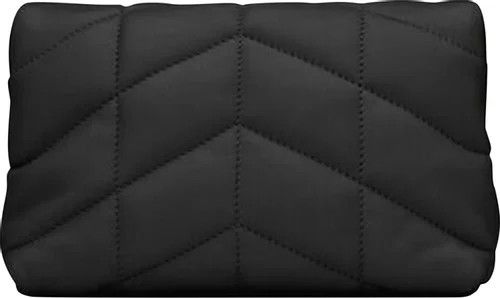 Saint Laurent Paris o1s1wg111024 Size: OS / Puffer Small Pouch in Black Size ONE SIZE - 3 Thumbnail