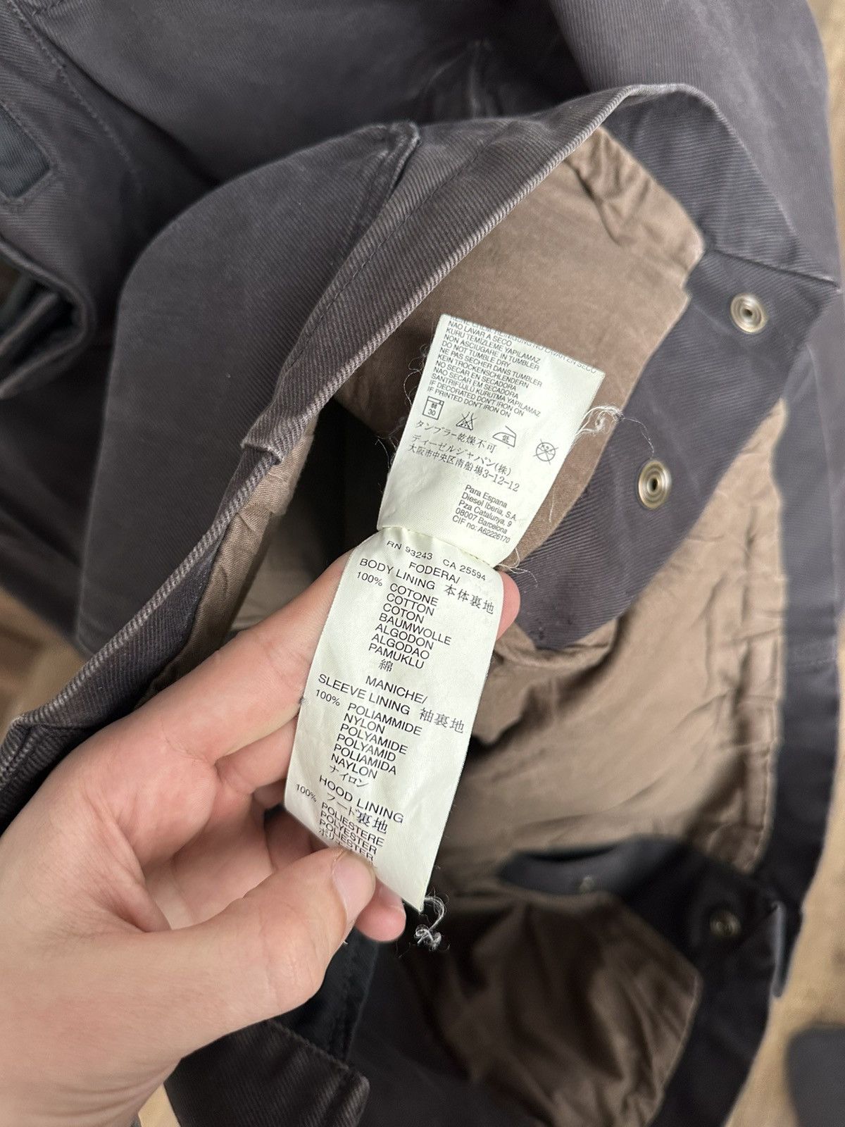 Diesel Diesel Vintage Military Army Cargo Bondage Jacket Size US XL / EU 56 / 4 - 14 Thumbnail
