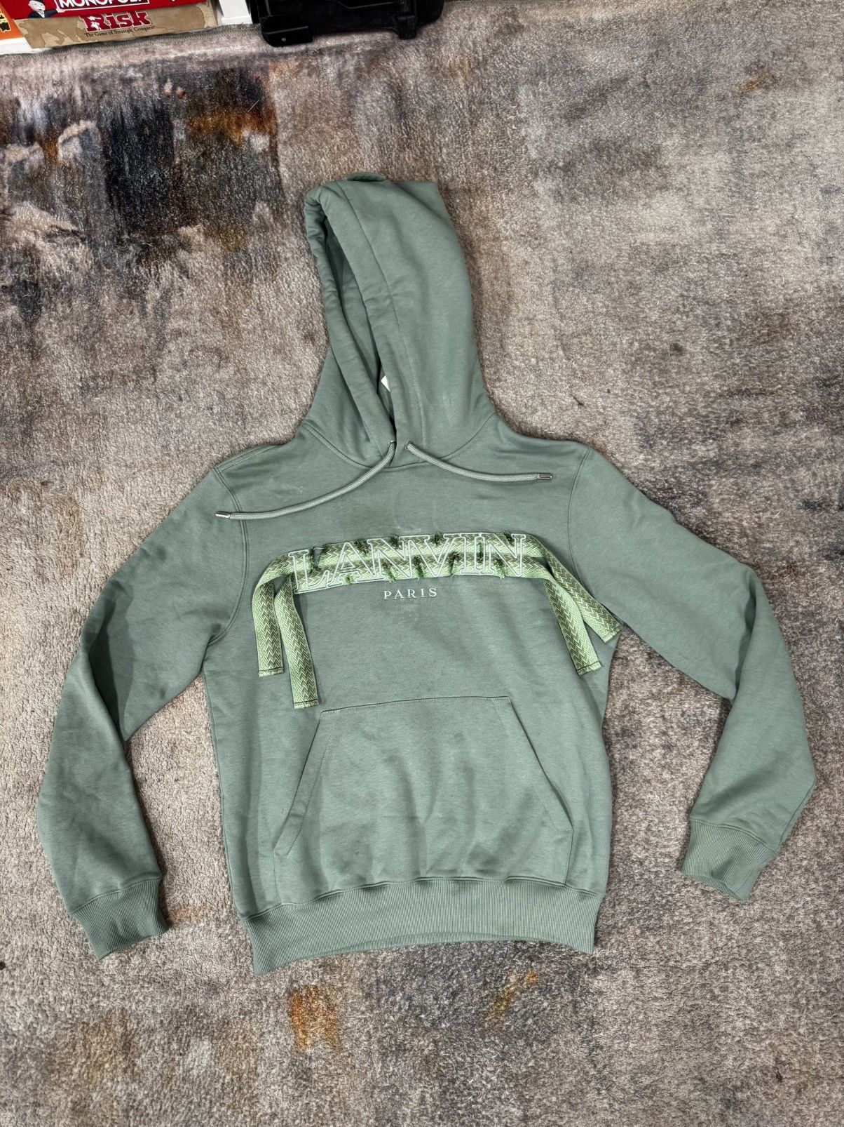 Lanvin Lanvin Green Curb Lace Hoodie Size US M / EU 48-50 / 2 - 1 Thumbnail