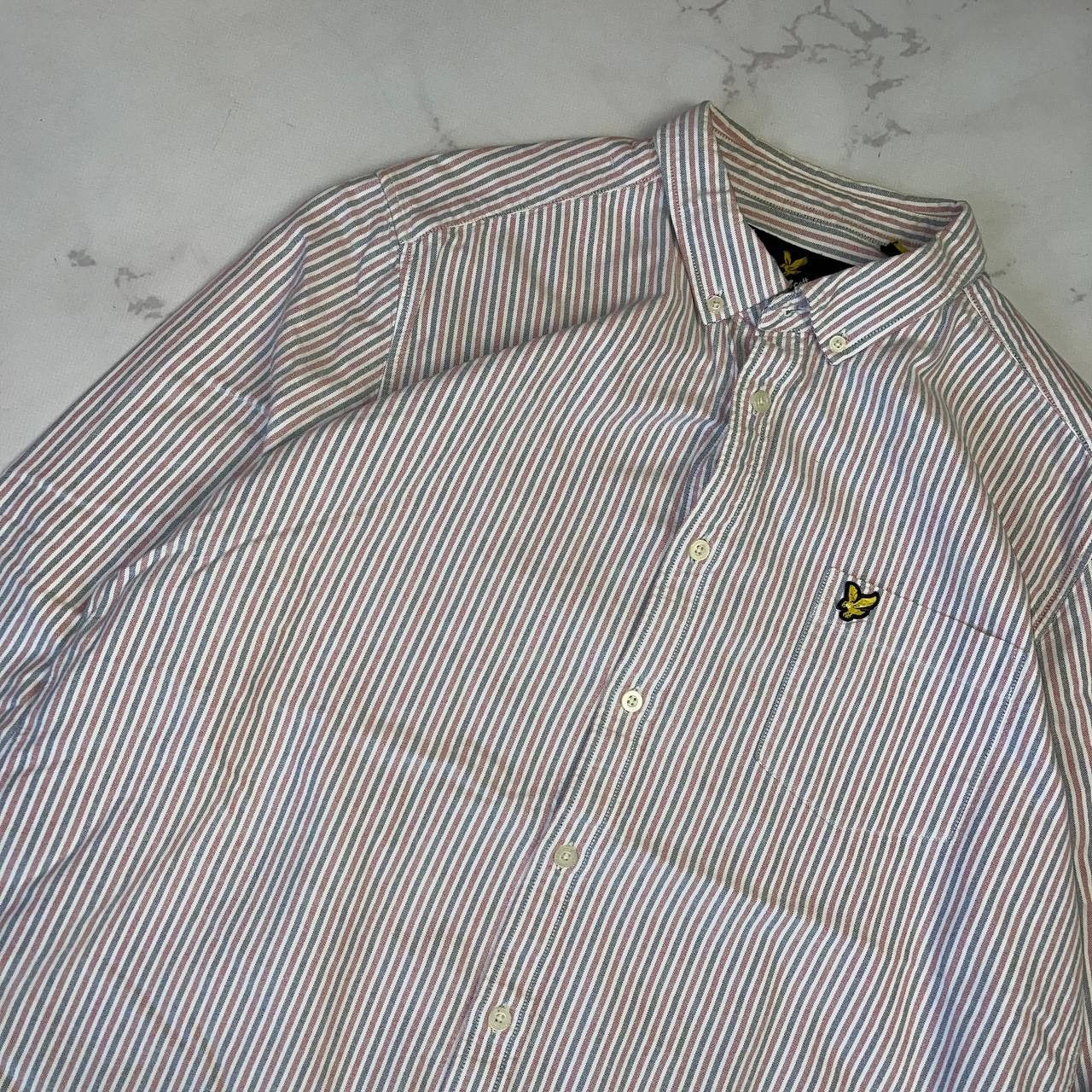 Lyle & Scott Lyle & Scott Striped Slim Fit Oxford Shirts Button Up Sz XL Size US XL / EU 56 / 4 - 3 Thumbnail
