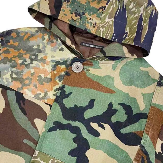 Yohji Yamamoto Yohji Yamamoto Camo Patchwork Long Hoodie coat 2506-Nextarr Size US M / EU 48-50 / 2 - 4 Thumbnail