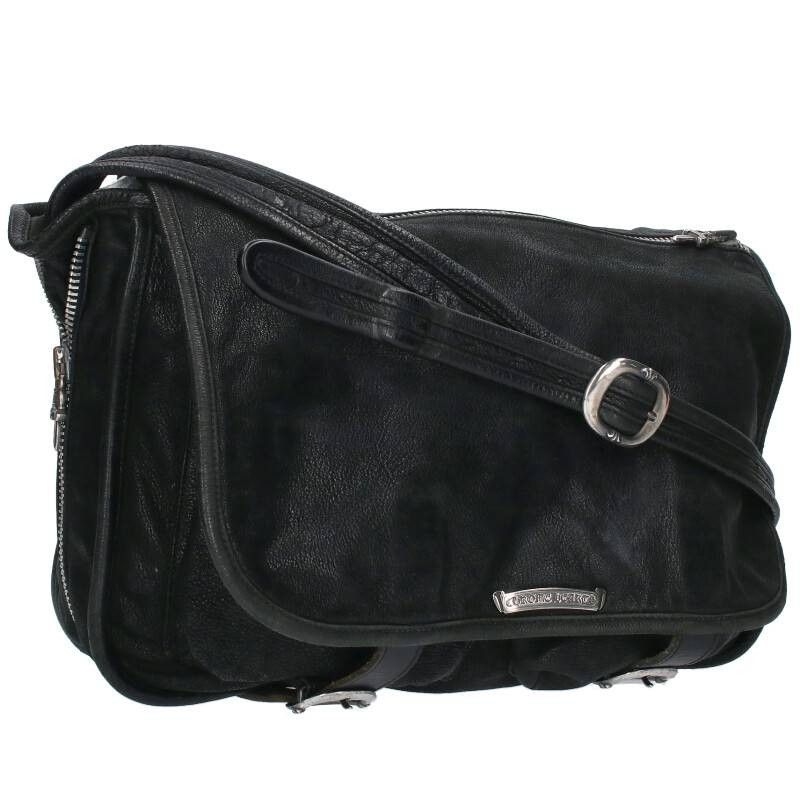 image of Chrome Hearts Gunslinger Satchel in Black, Women's