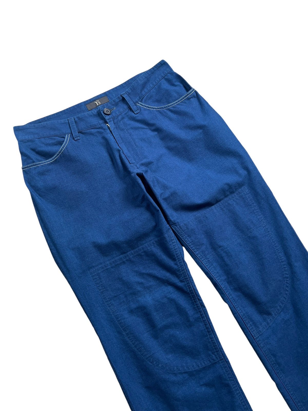 Y's × Yohji Yamamoto Yohji Yamamoto Y’s Doube Knee Indigo Pants Size US 33 - 5 Thumbnail