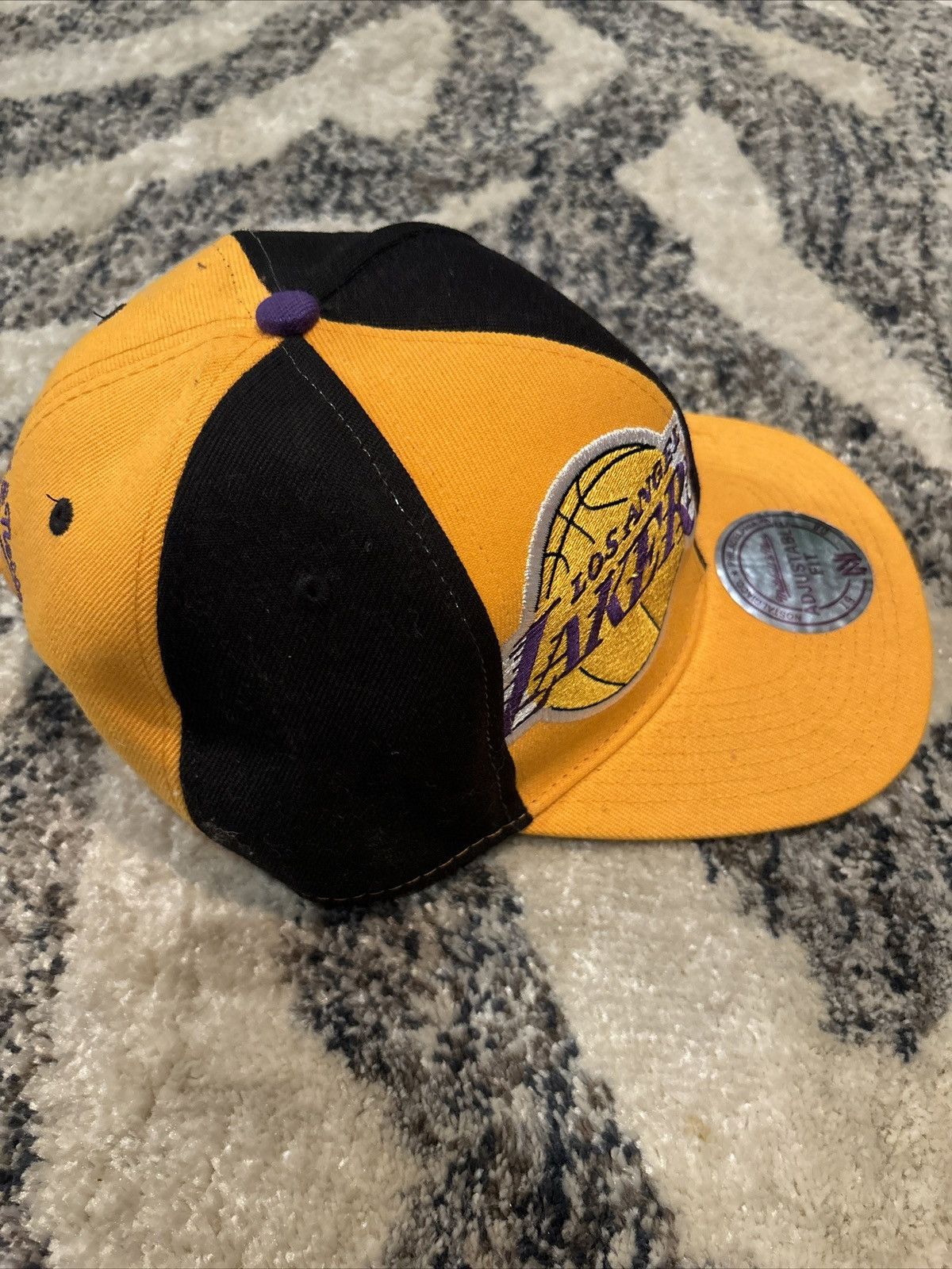 Mitchell & Ness Los Angeles Lakers Mitchell Ness SnapBack Vintage Size ONE SIZE - 4 Thumbnail