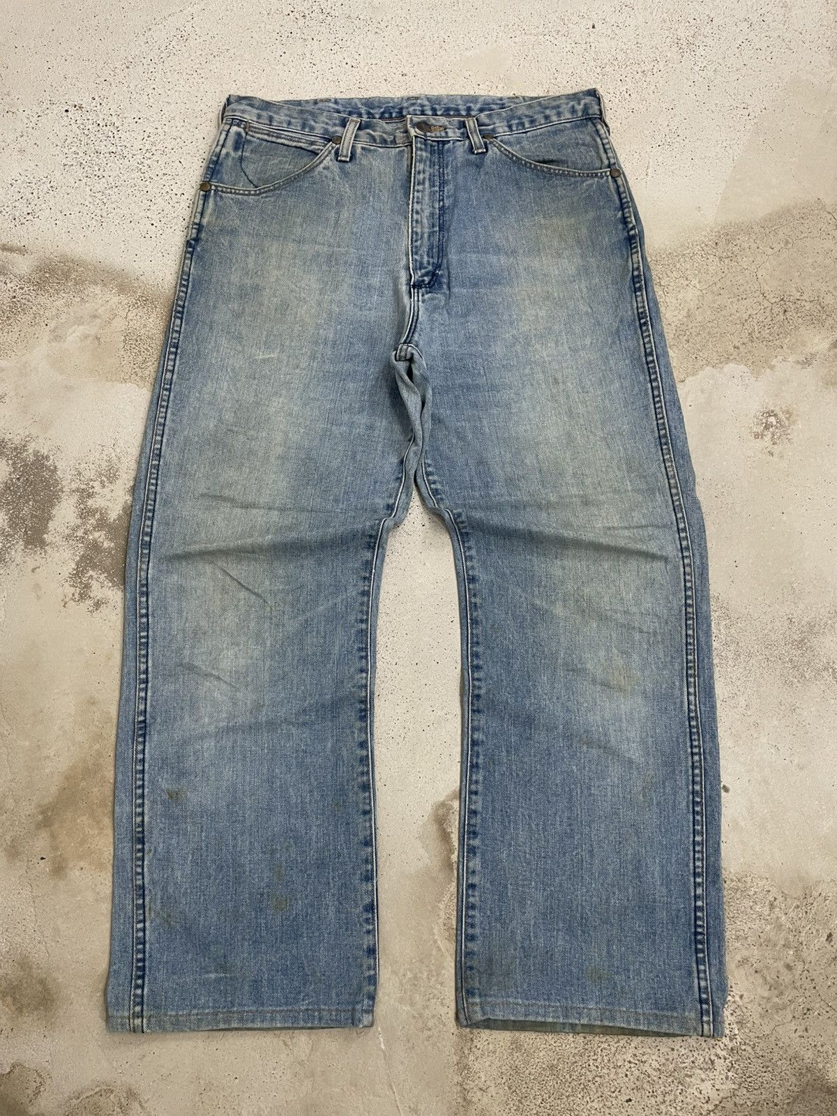 Wrangler Defect Rare Vintage Wrangler Scovill Button Japan Size US 34 / EU 50 - 3 Thumbnail