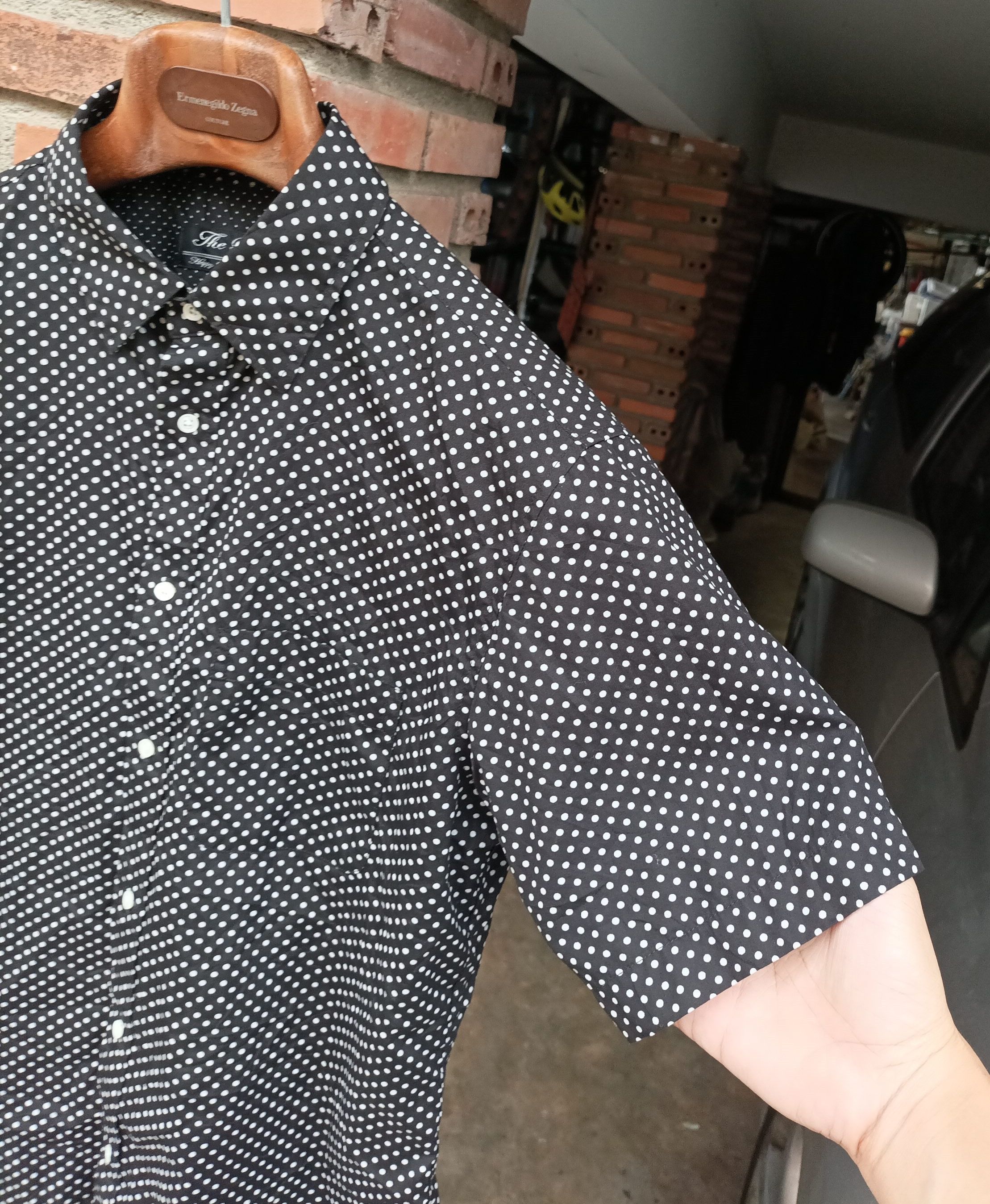 Beams Plus × Japanese Brand (S355) Beams Black White Dot Button Up Short Sleeve Shirt S Size US S / EU 44-46 / 1 - 10 Thumbnail