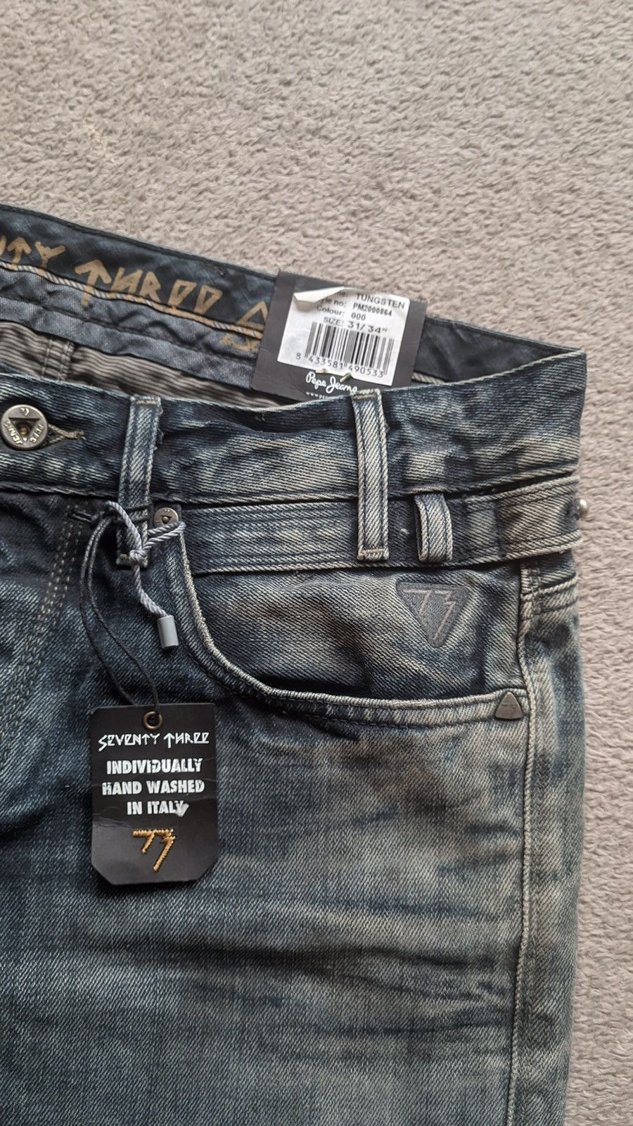 If Six Was Nine × Japanese Brand × Le Grande Bleu (L.G.B.) Sick Pepe Jeans Dirty Y2K faded Mudwash Rusty denim Size US 30 / EU 46 - 6 Thumbnail