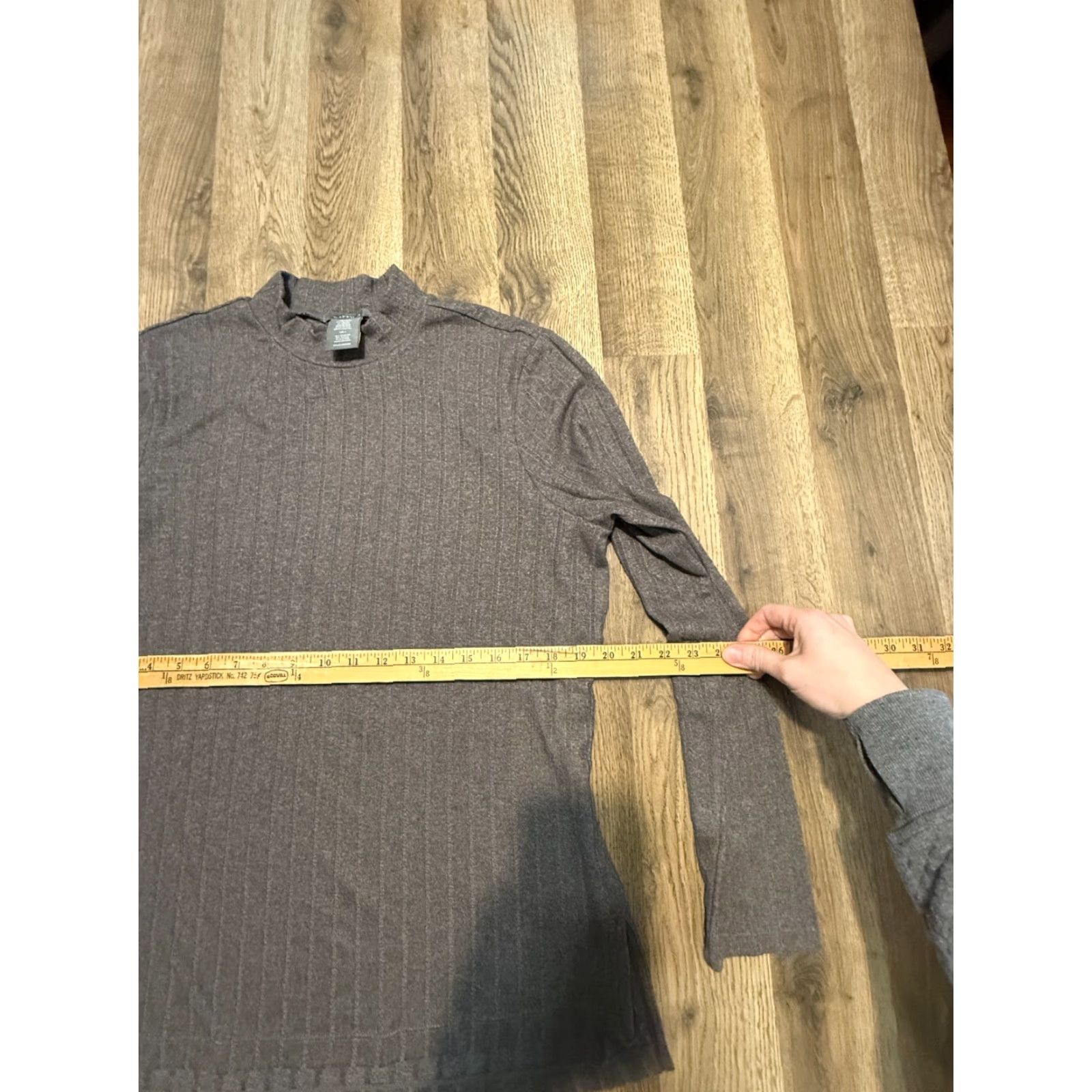 Vintage Matty M Shirt Women's Size Medium Brown Long Sleeve Mock Neck Size M / US 6-8 / IT 42-44 - 7 Thumbnail