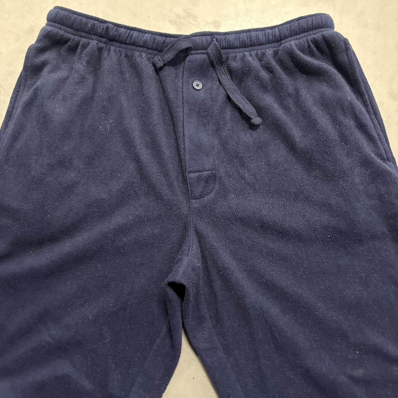 Vintage Crazy Vintage Y2K/2000s Baggy Navy Blue Loungewear Sweatpants! Size US 32 / EU 48 - 2 Thumbnail