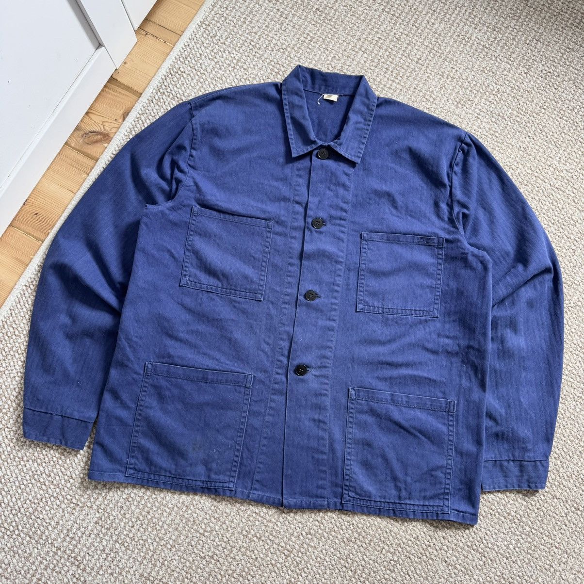 Le Laboureur Sun faded french hbt vintage works sanfor jacket Size US L / EU 52-54 / 3 - 1 Thumbnail