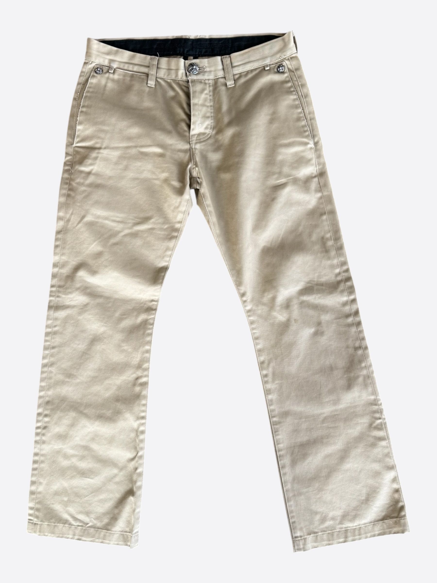 Chrome Hearts Chrome Hearts Beige Chinos Size US 32 / EU 48 - 1 Thumbnail