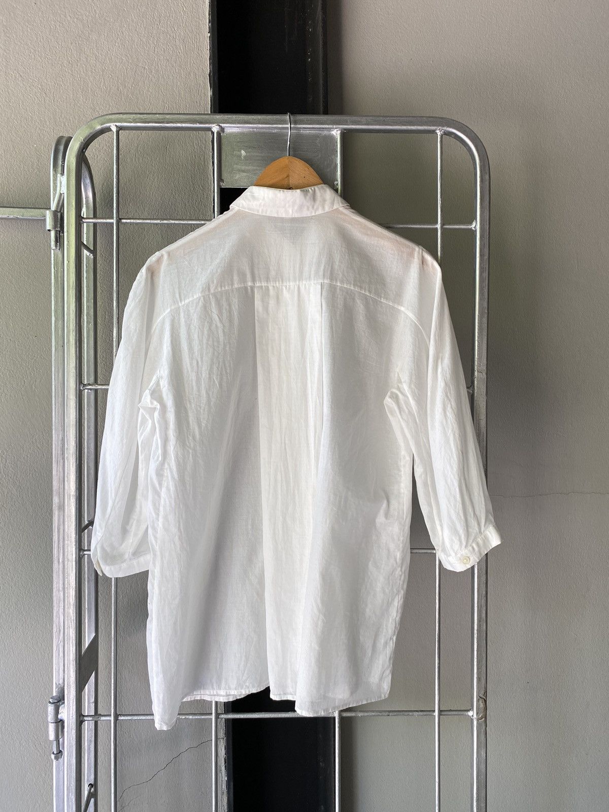 Jil Sander Jil Sander 3/4 Sleeve White Shirt Size XXS / US 00 / IT 34 - 2 Thumbnail