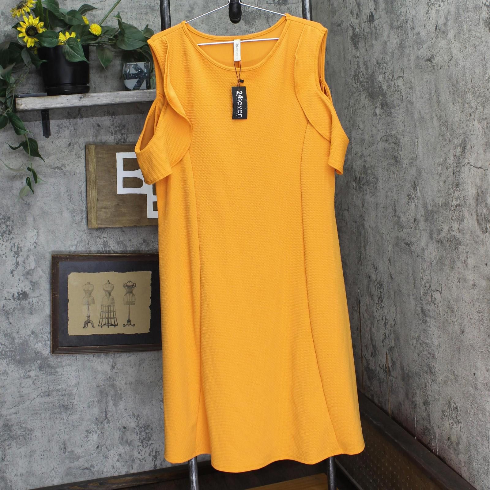 Other Nwt 24seven Comfort Apparel Length Dress Peach Orange 3x Size 3XL / US 20-22 - 1 Thumbnail