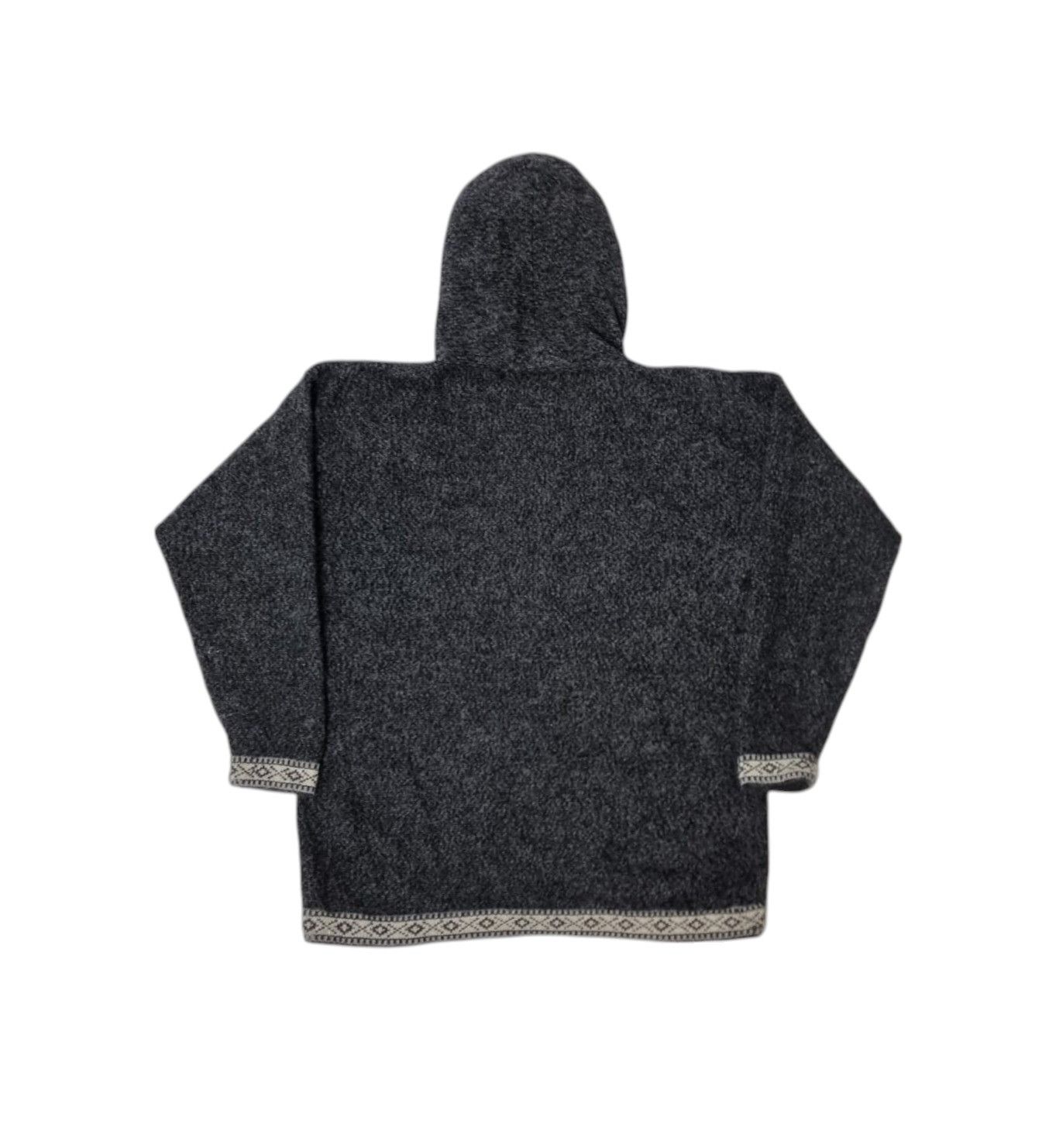 Vintage Peruvian Alpaca wool hoodie sweater L Size L / US 10 / IT 46 - 3 Thumbnail