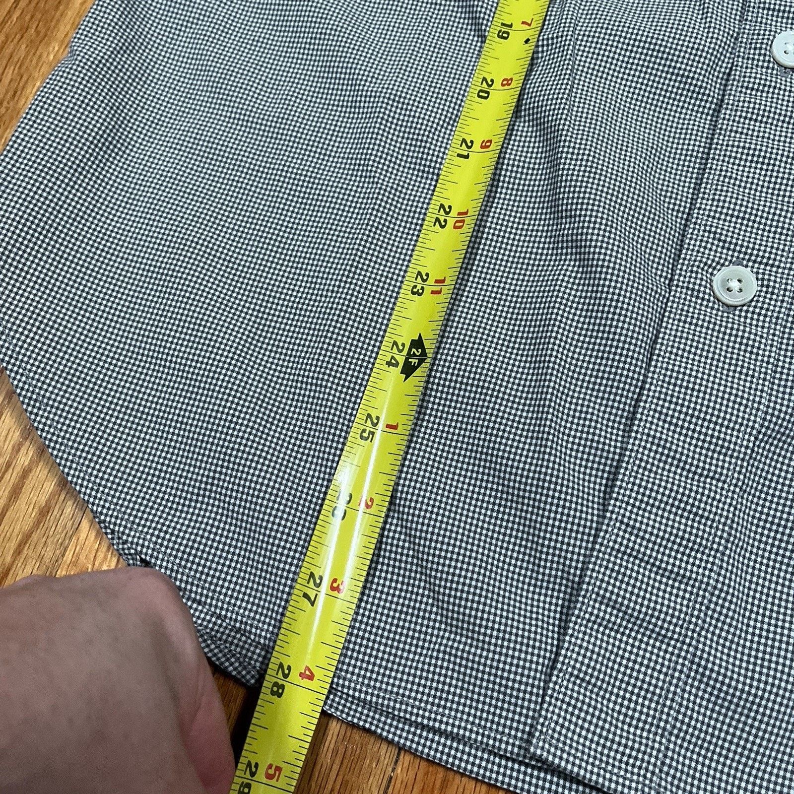Todd Snyder Todd Snyder Shirt Grey Micro Check Plaid Button Long Sleeve Size US S / EU 44-46 / 1 - 6 Thumbnail